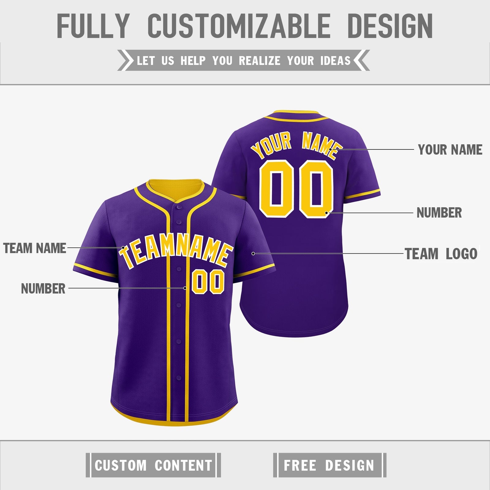 Custom Gold White Reversible Classic Style Lightweight Baseball Jersey| KXKSHOP