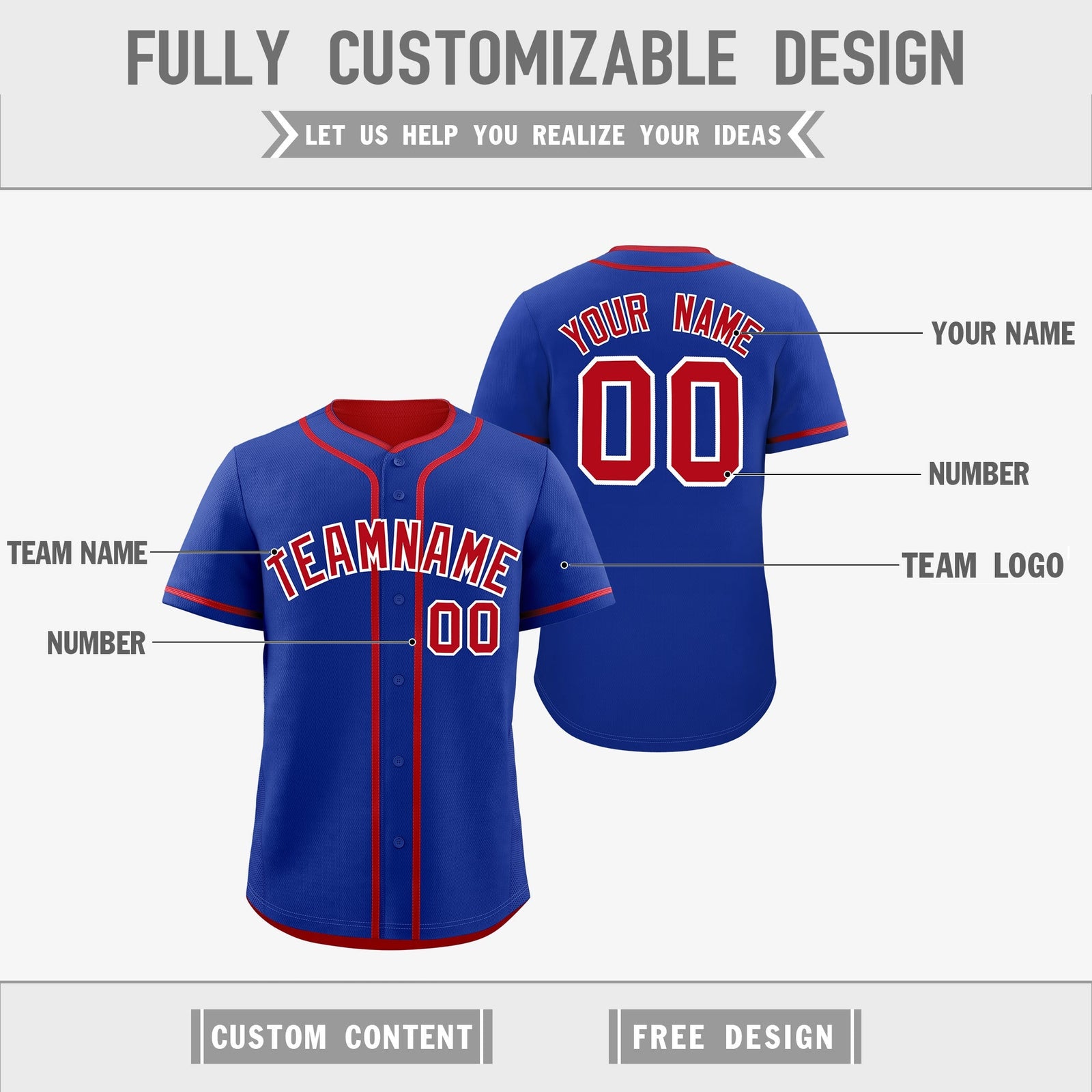 Custom Red White Reversible Classic Style Moisture-Wicking Baseball Jersey| KXKSHOP