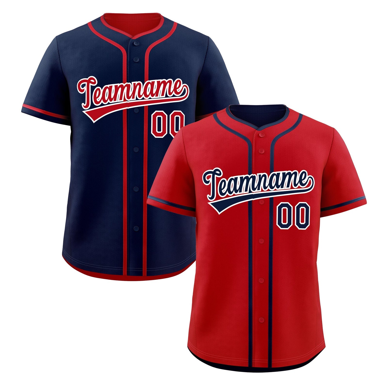 Custom Navy White Reversible Classic Style Moisture-Wicking Baseball Jersey| KXKSHOP