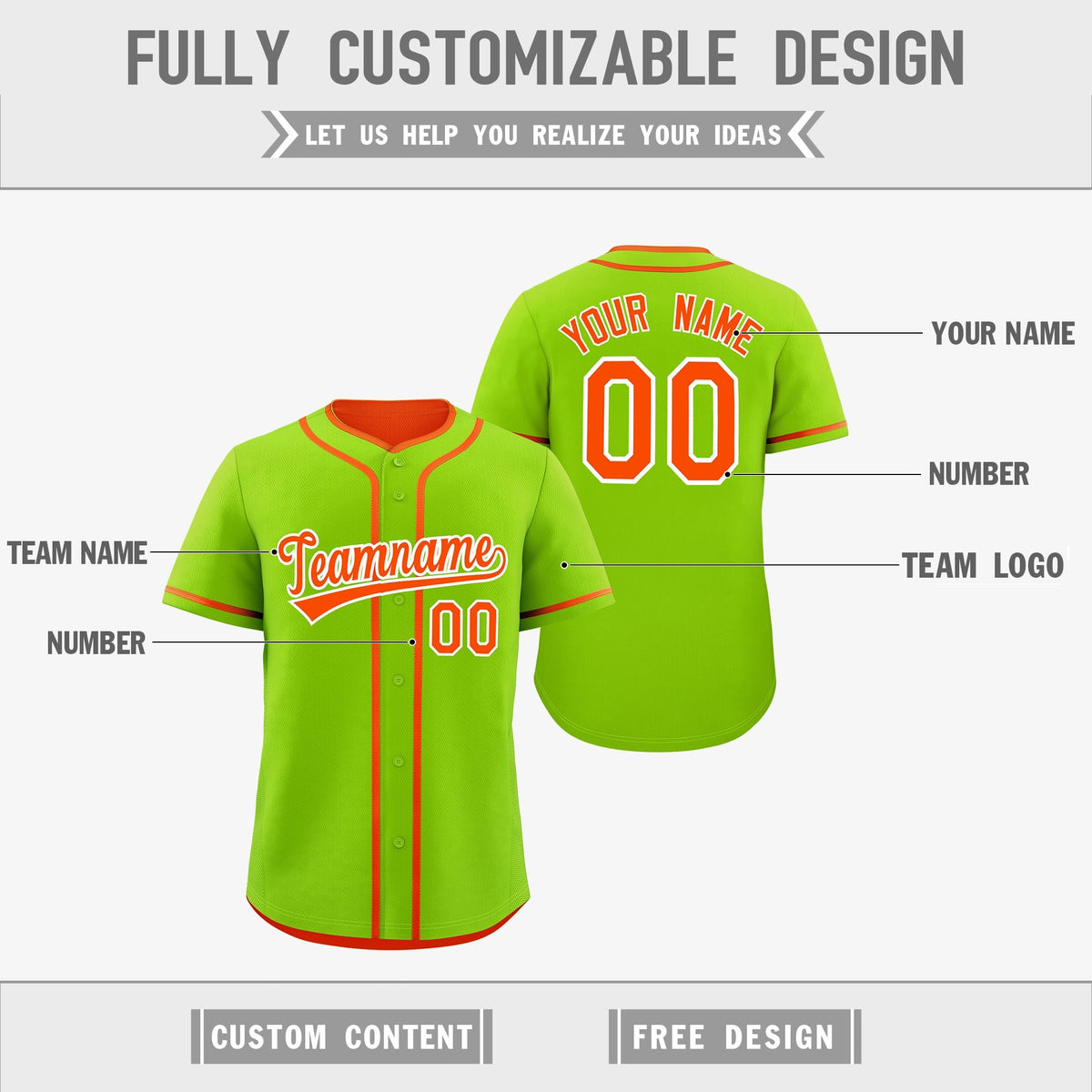 Custom Orange White Reversible Classic Style Moisture-Wicking Baseball Jersey| KXKSHOP