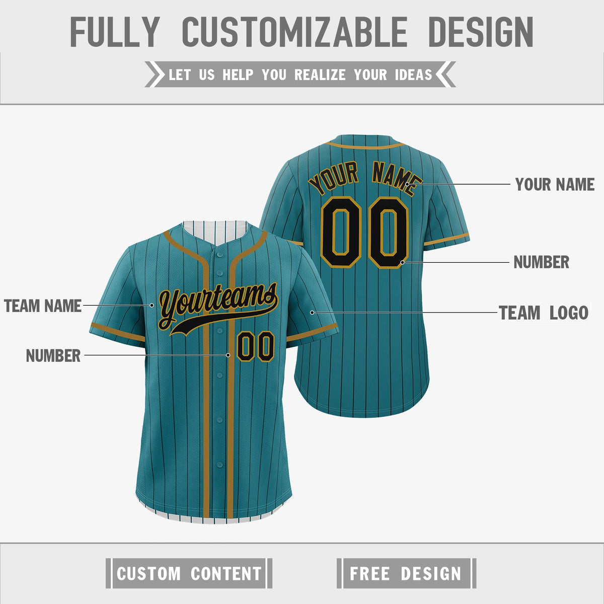 Custom Teal White Reversible Gradient Fashion Lightweight Baseball Jersey| KXKSHOP