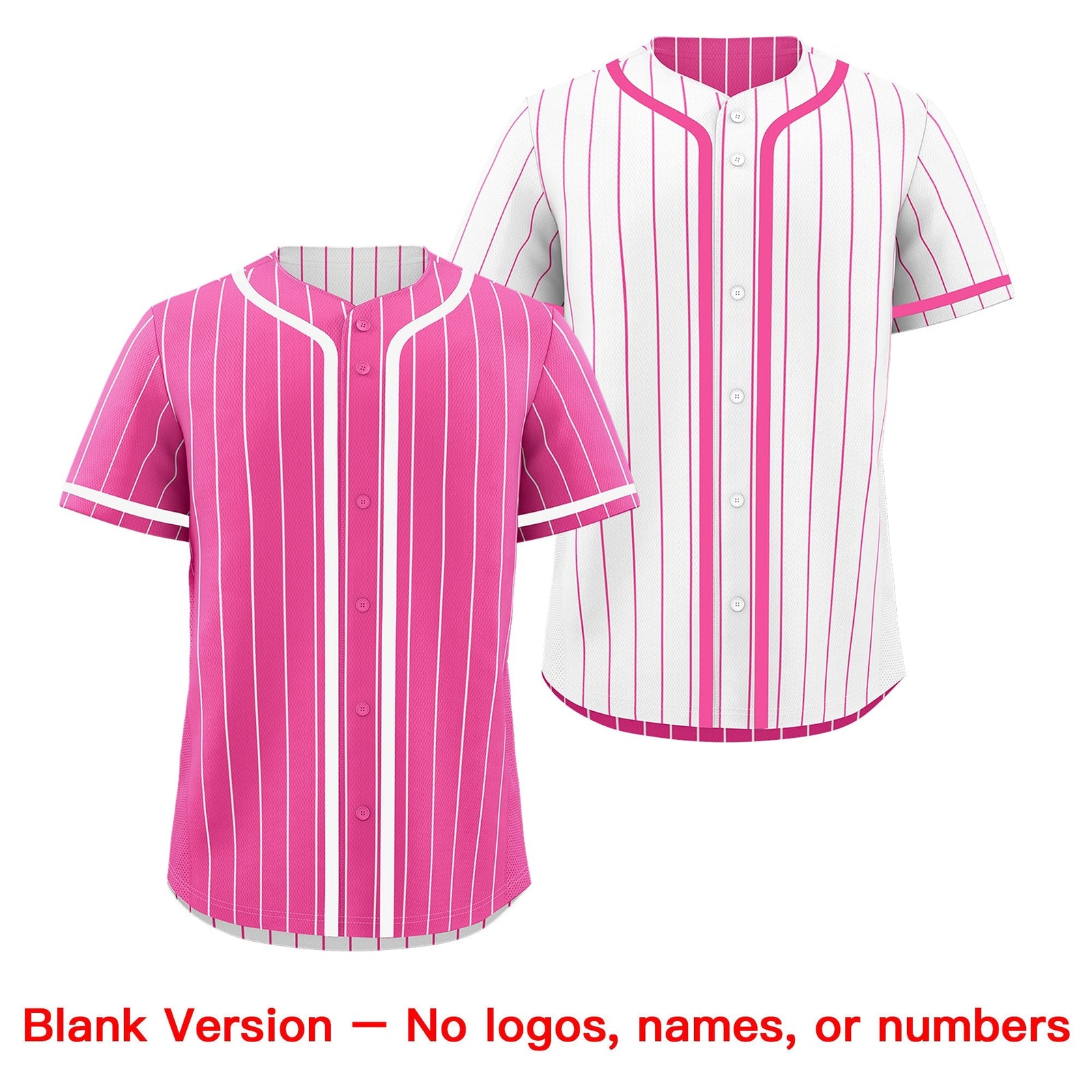 Custom Pink White Reversible Gradient Fashion Breathable Baseball Jersey| KXKSHOP