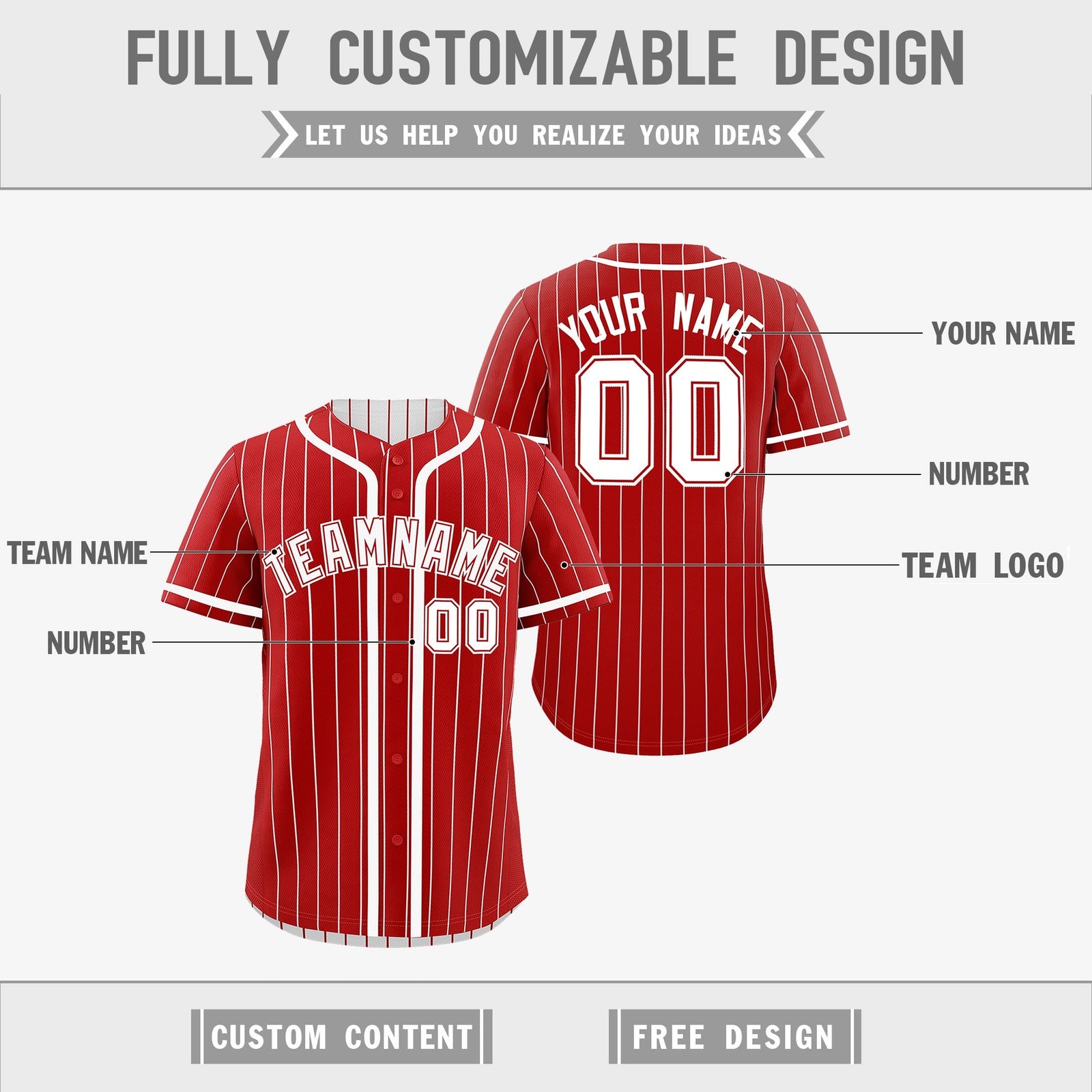 Custom Red White Reversible Gradient Fashion Breathable Baseball Jersey| KXKSHOP