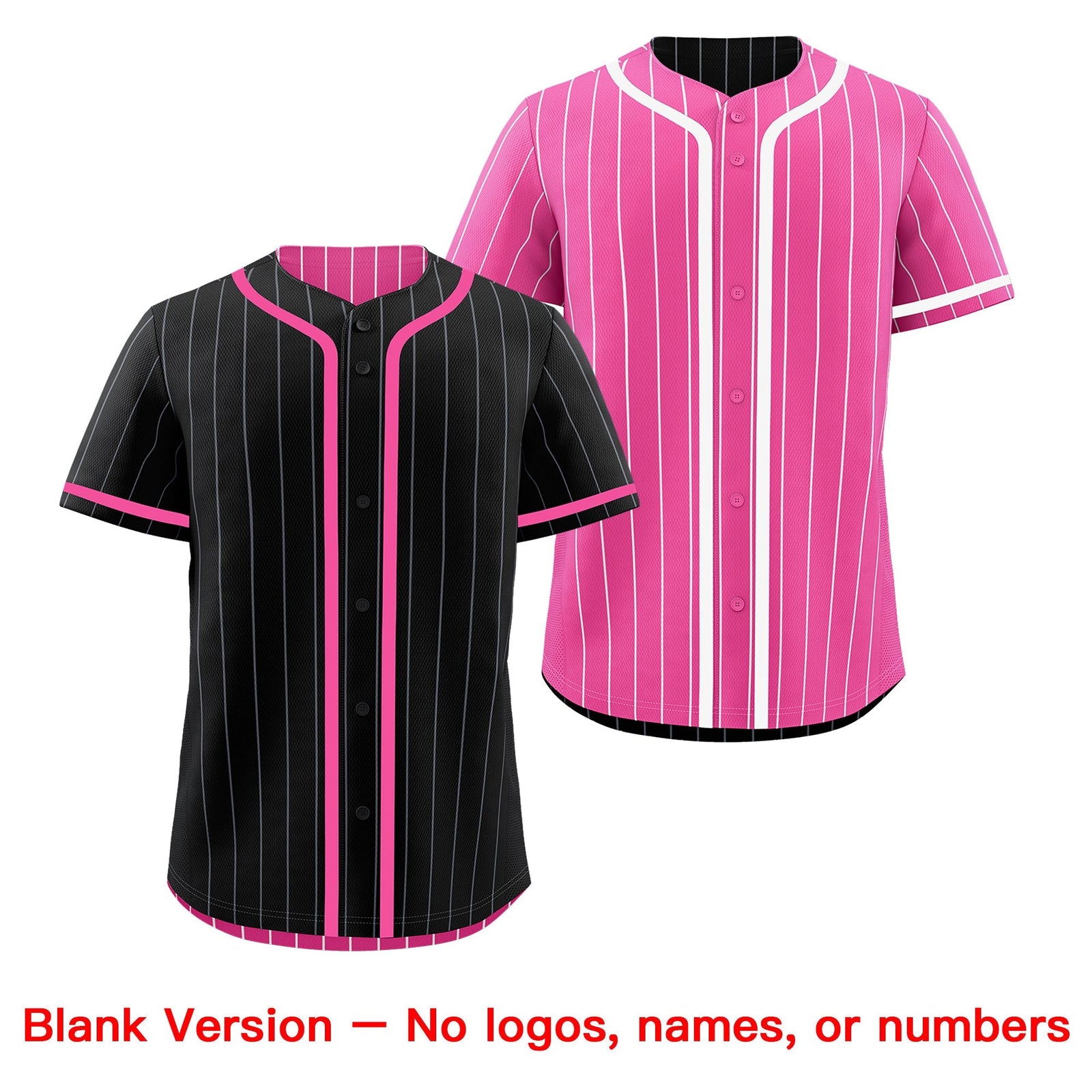 Custom Black Pink Reversible Gradient Fashion Lightweight Baseball Jersey| KXKSHOP