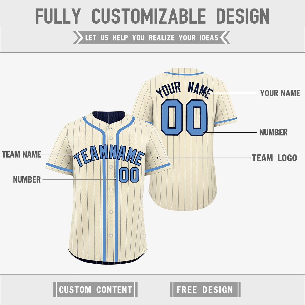 Custom Cream Navy Reversible Gradient Fashion Breathable Baseball Jersey| KXKSHOP