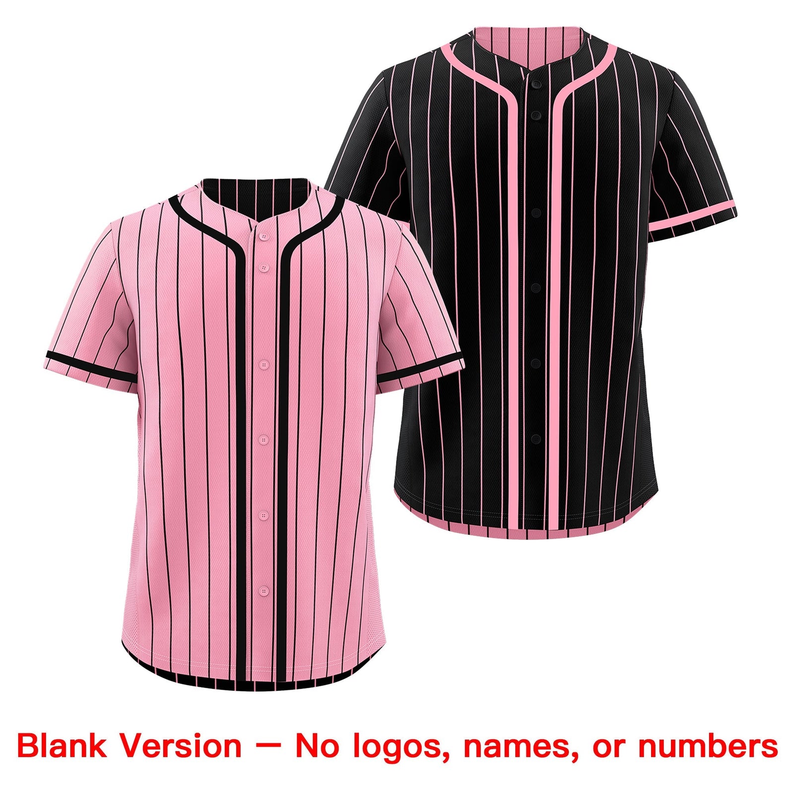 Custom Light Pink Black Reversible Gradient Fashion Breathable Baseball Jersey| KXKSHOP