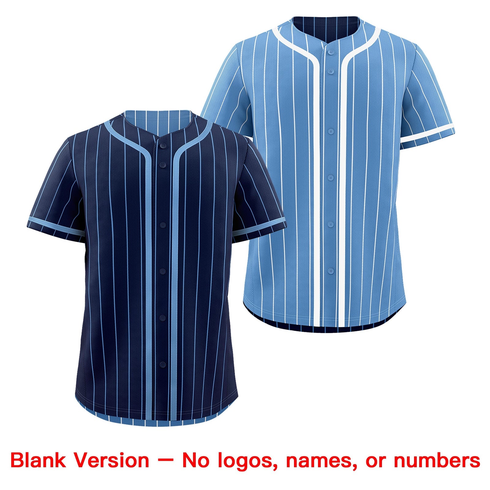 Custom Navy Light Blue Reversible Gradient Fashion Breathable Baseball Jersey| KXKSHOP