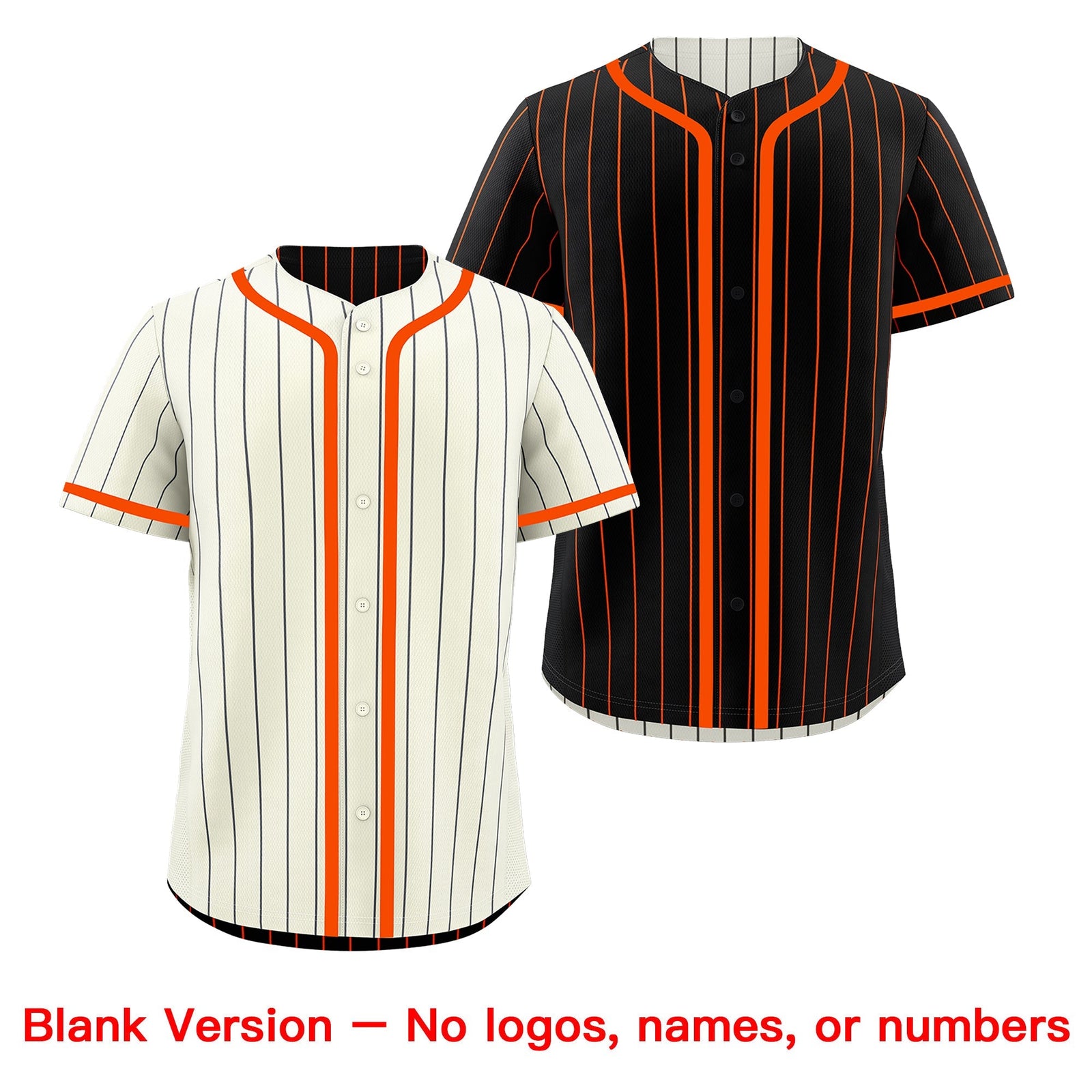 Custom Cream Black Orange Reversible Gradient Fashion Breathable Baseball Jersey| KXKSHOP