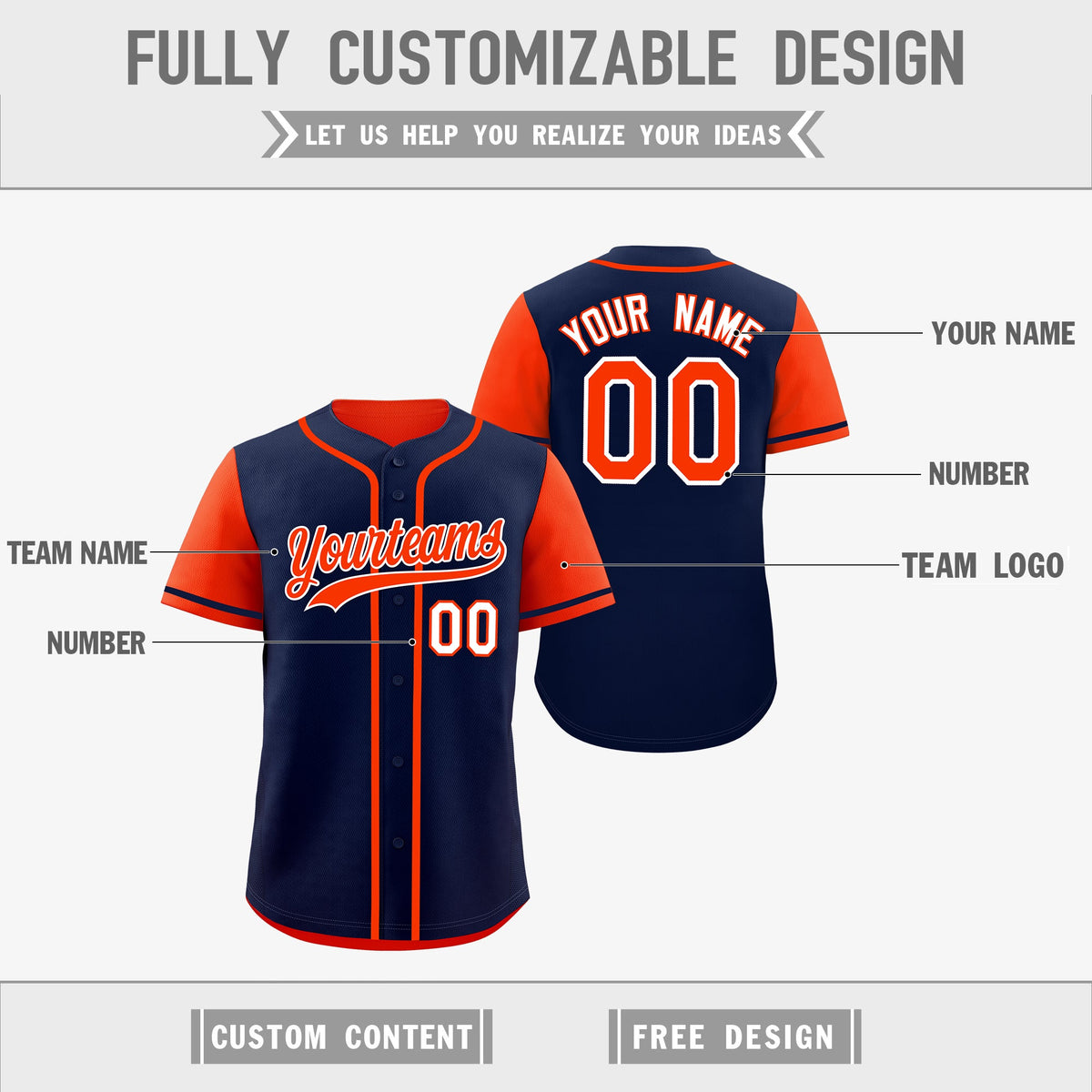 Custom Yellow Royal Blue White Reversible Raglan Sleeves Baseball Jersey| KXKSHOP