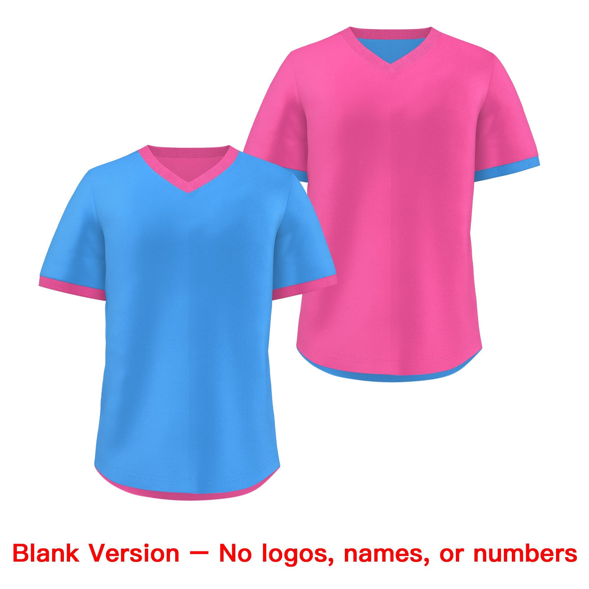 Custom Pink Powder Blue Reversible Classic Style Breathable Baseball Jersey| KXKSHOP