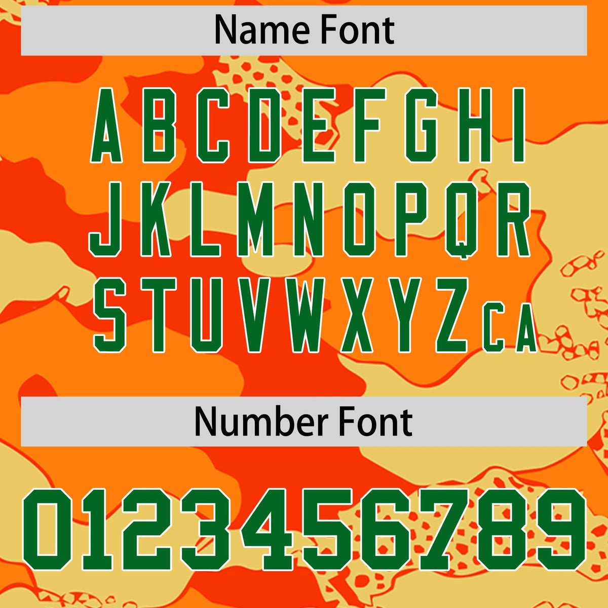 Custom Orange Dark Green Kelly Green Reversible Camo Breathable Baseball Jersey| KXKSHOP