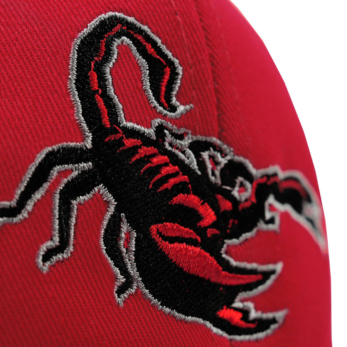 Custom White 3D Puff Embroidery Flat Embroidery Flat Eaves Sport Baseball Cap Design for Men/Women/Youth-Red