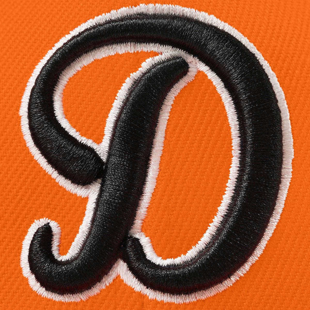 Custom White 3D Puff Embroidery Flat Embroidery Flat Eaves Sport Baseball Cap Design for Men/Women/Youth-Orange