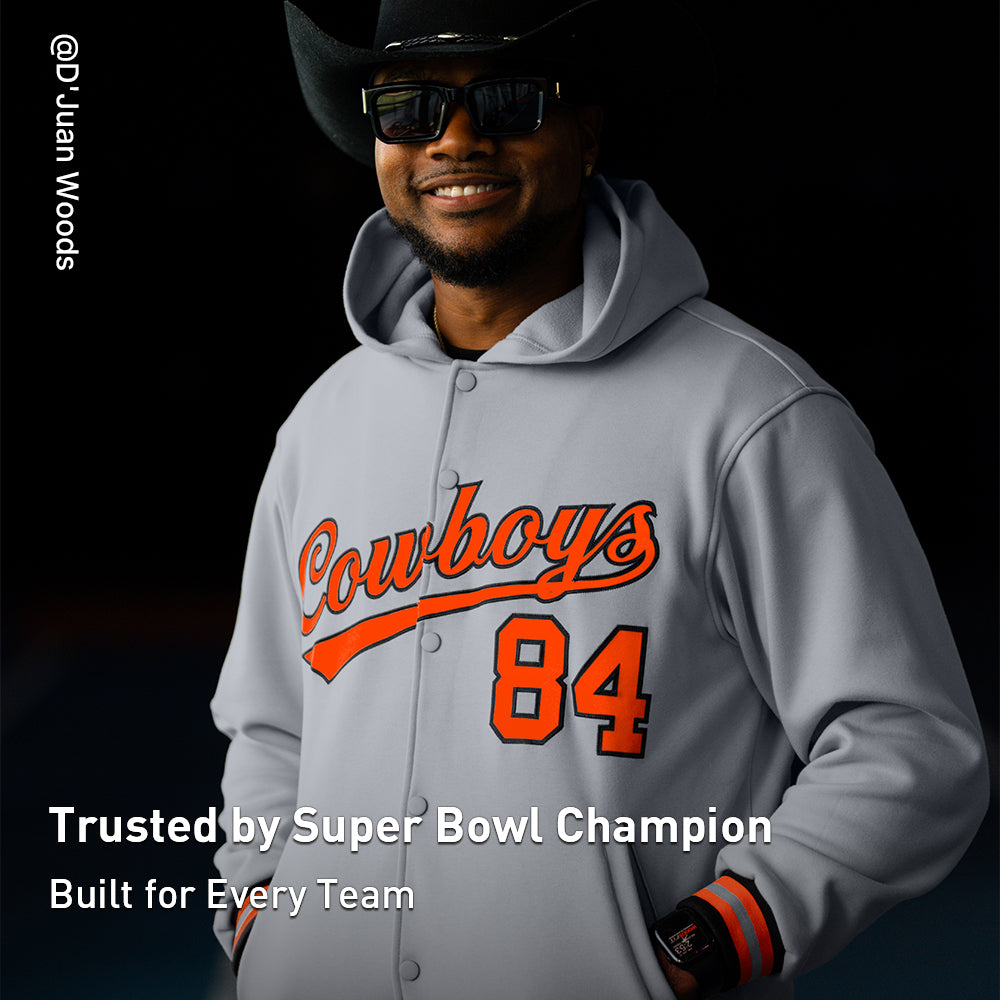 Custom Gray Orange-Black Varsity Full-Snap Letterman Classic Jacket Hoodie