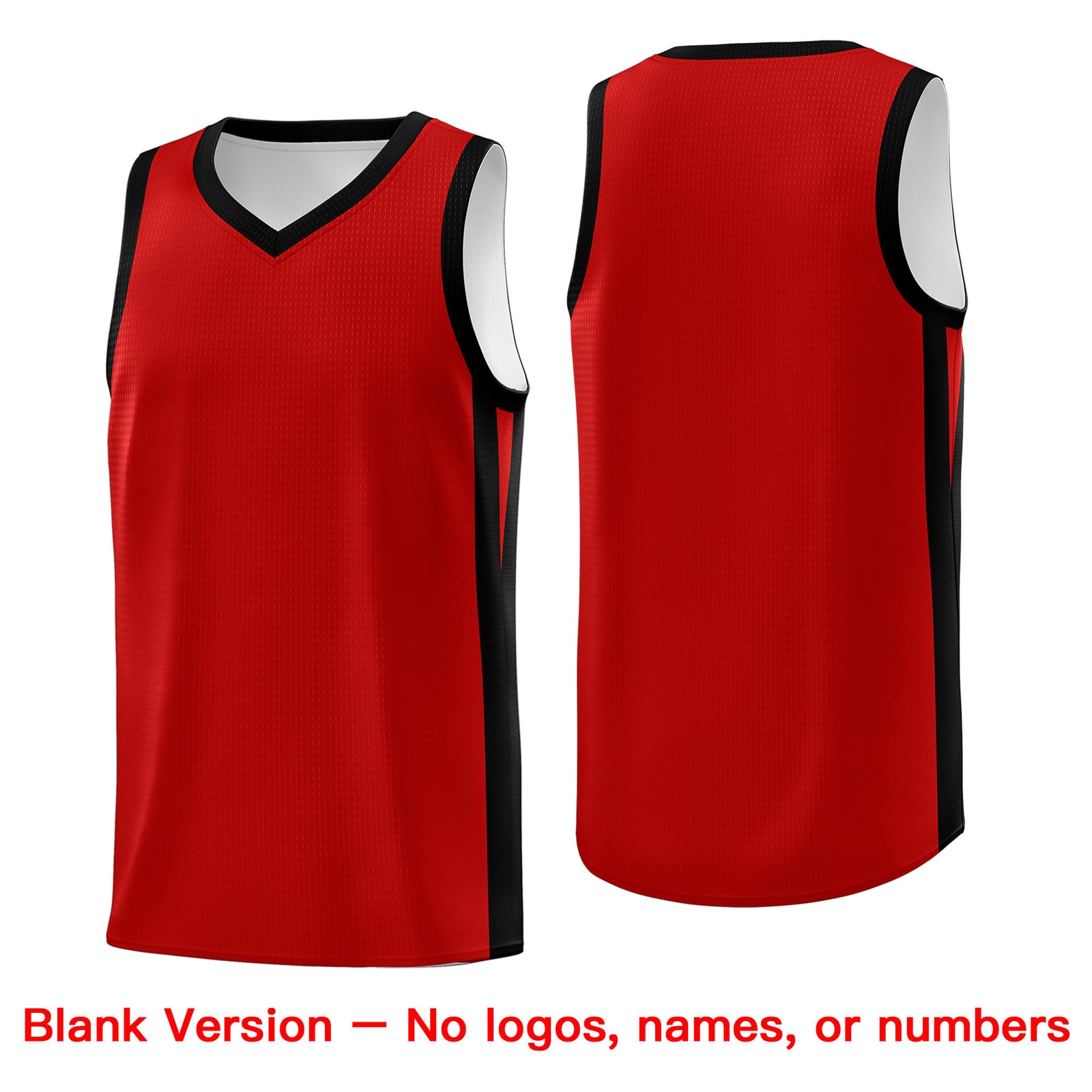 Custom Red Black Classic Tops Basketball Jersey