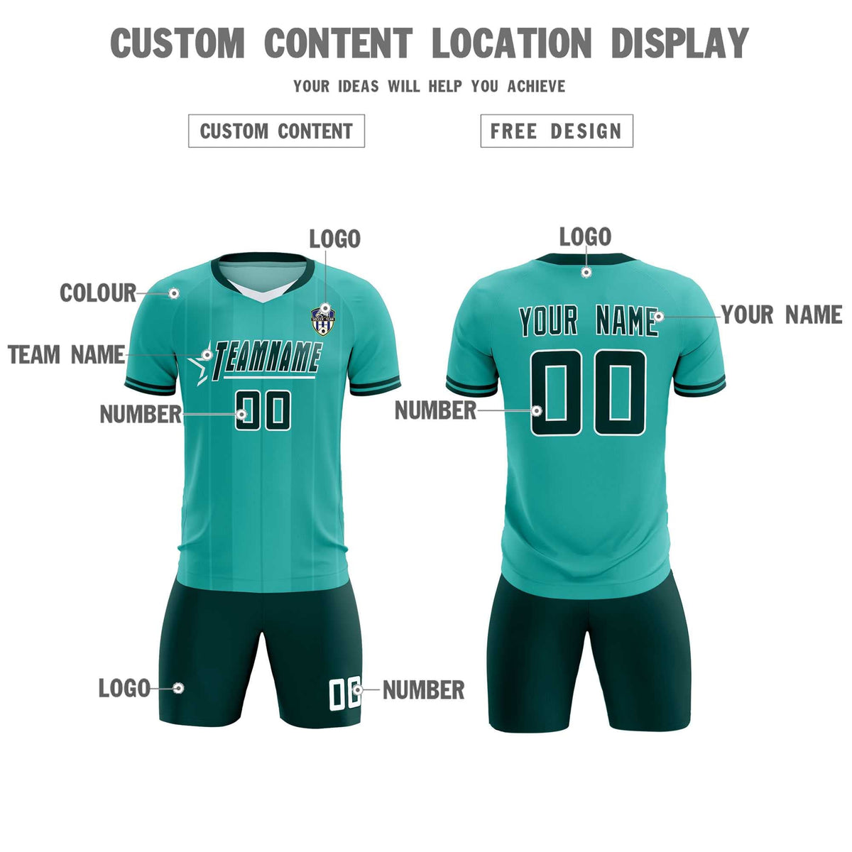 Custom Bright Green Classic Striped Personalized Soccer Tops/Sets Jersey