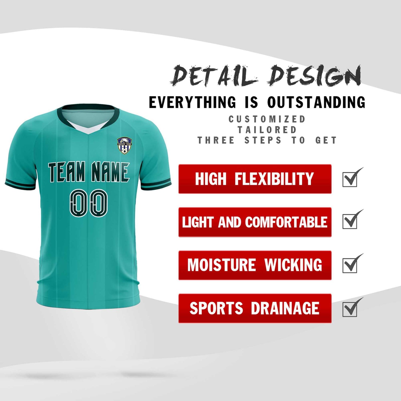 Custom Bright Green Classic Striped Personalized Soccer Tops/Sets Jersey