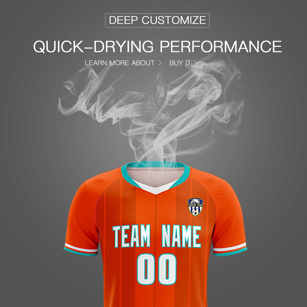 Custom Orange Classic Striped Personalized Soccer Tops/Sets Jersey