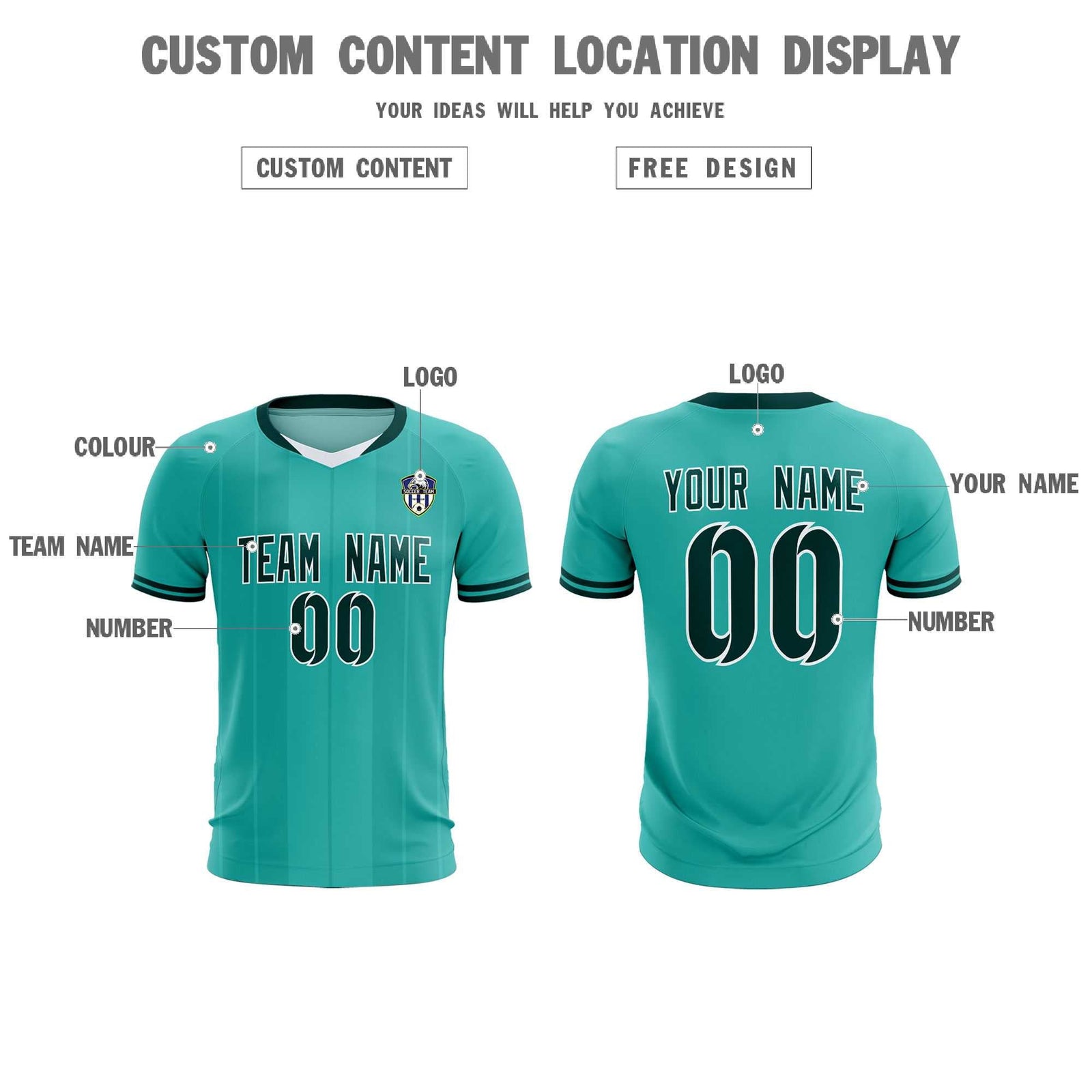 Custom Bright Green Classic Striped Personalized Soccer Tops/Sets Jersey