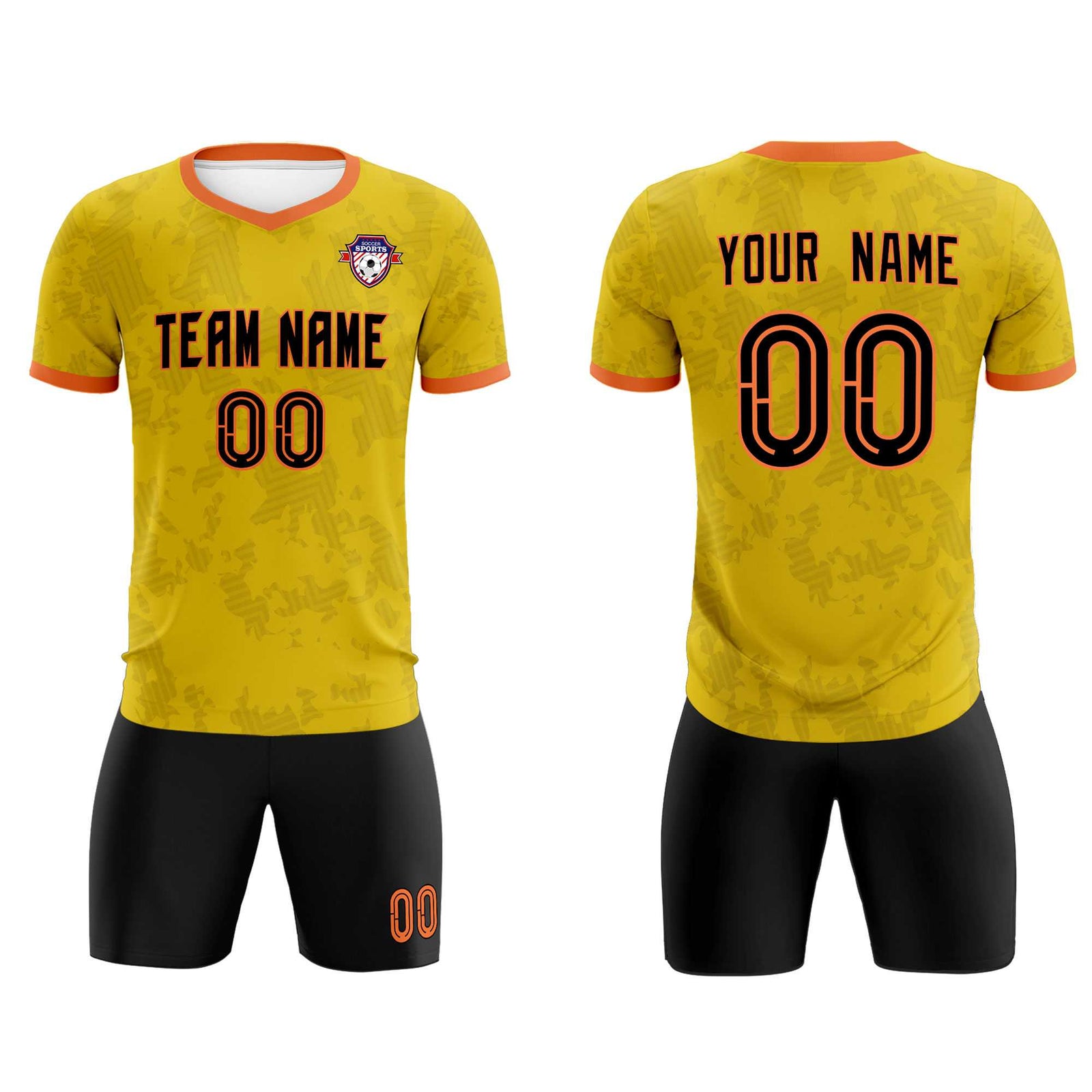Custom Khaki Camo sports Soccer Tops/Sets Jersey