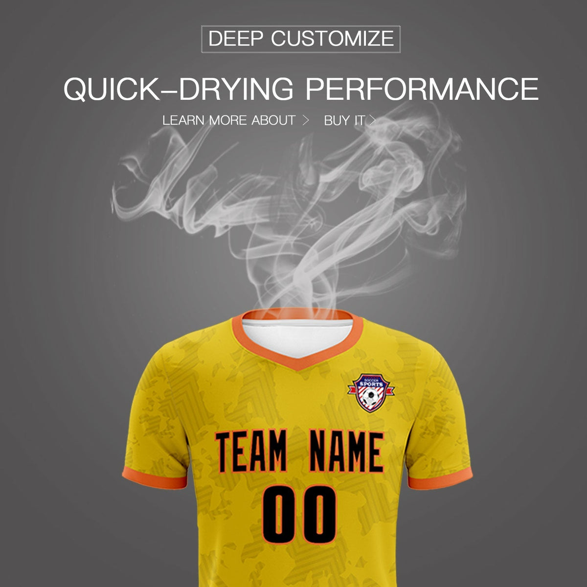 Custom Khaki Camo sports Soccer Tops/Sets Jersey