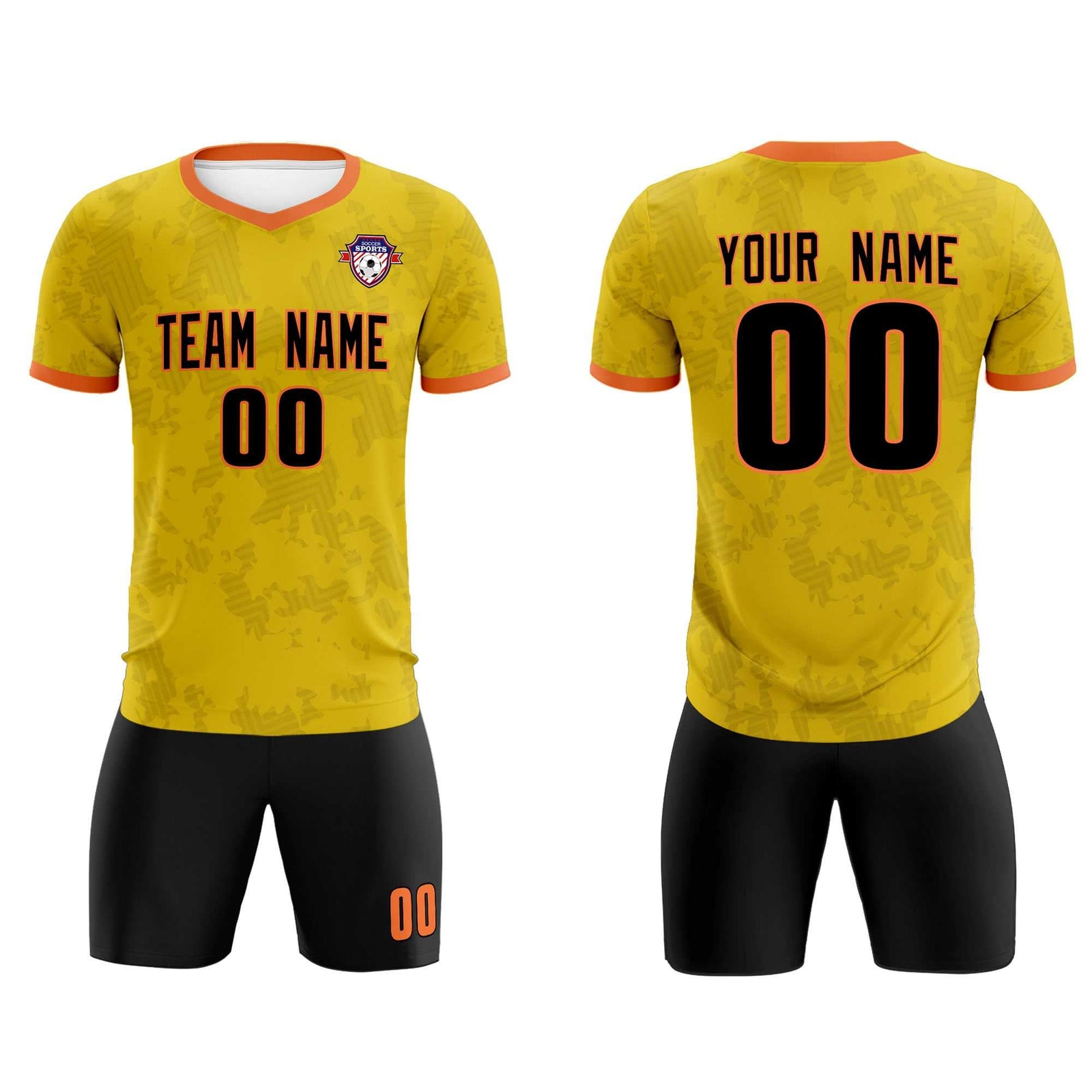 Custom Khaki Camo sports Soccer Tops/Sets Jersey