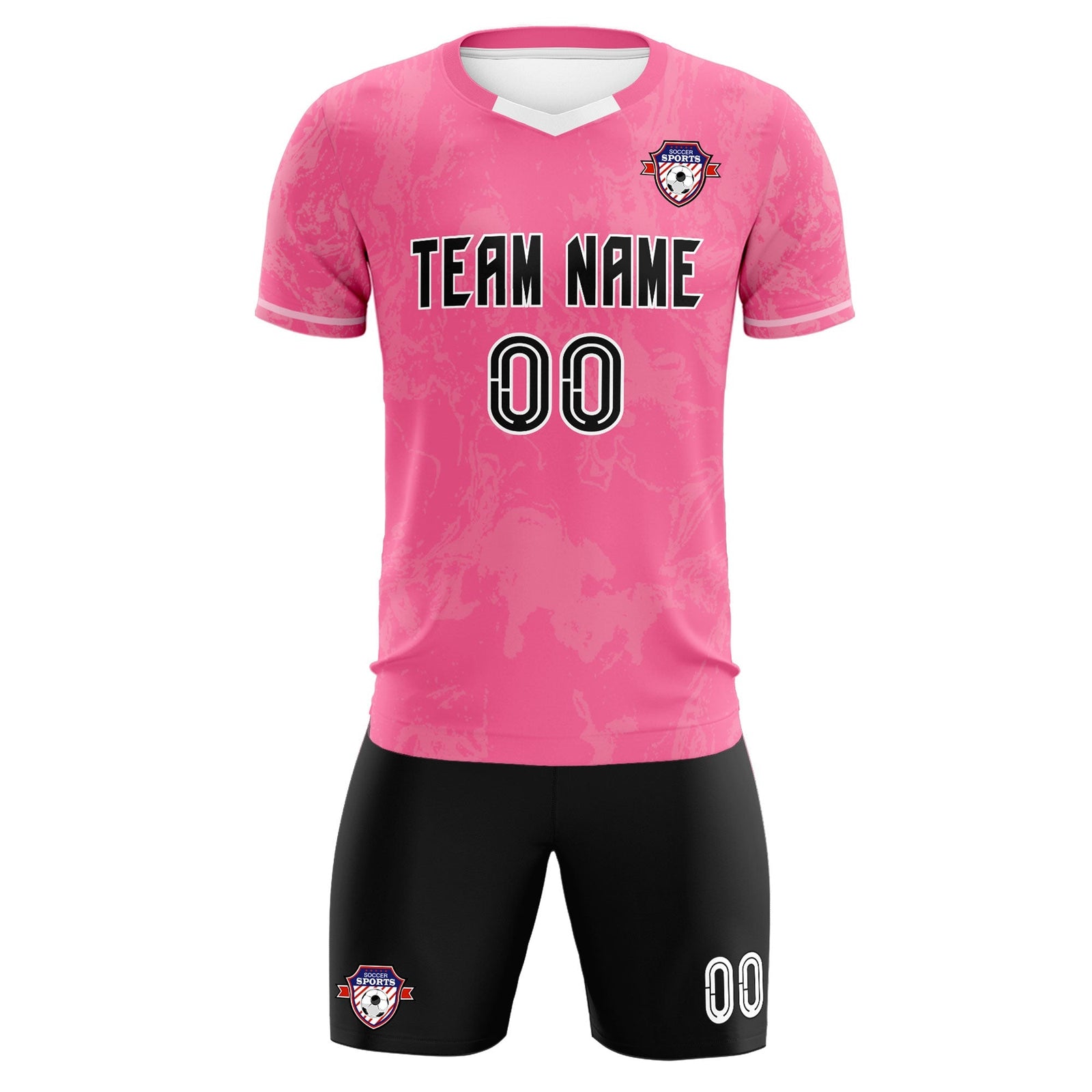 Custom Pink Classic Graffiti Pattern Sportswear Soccer Tops/Sets Jersey