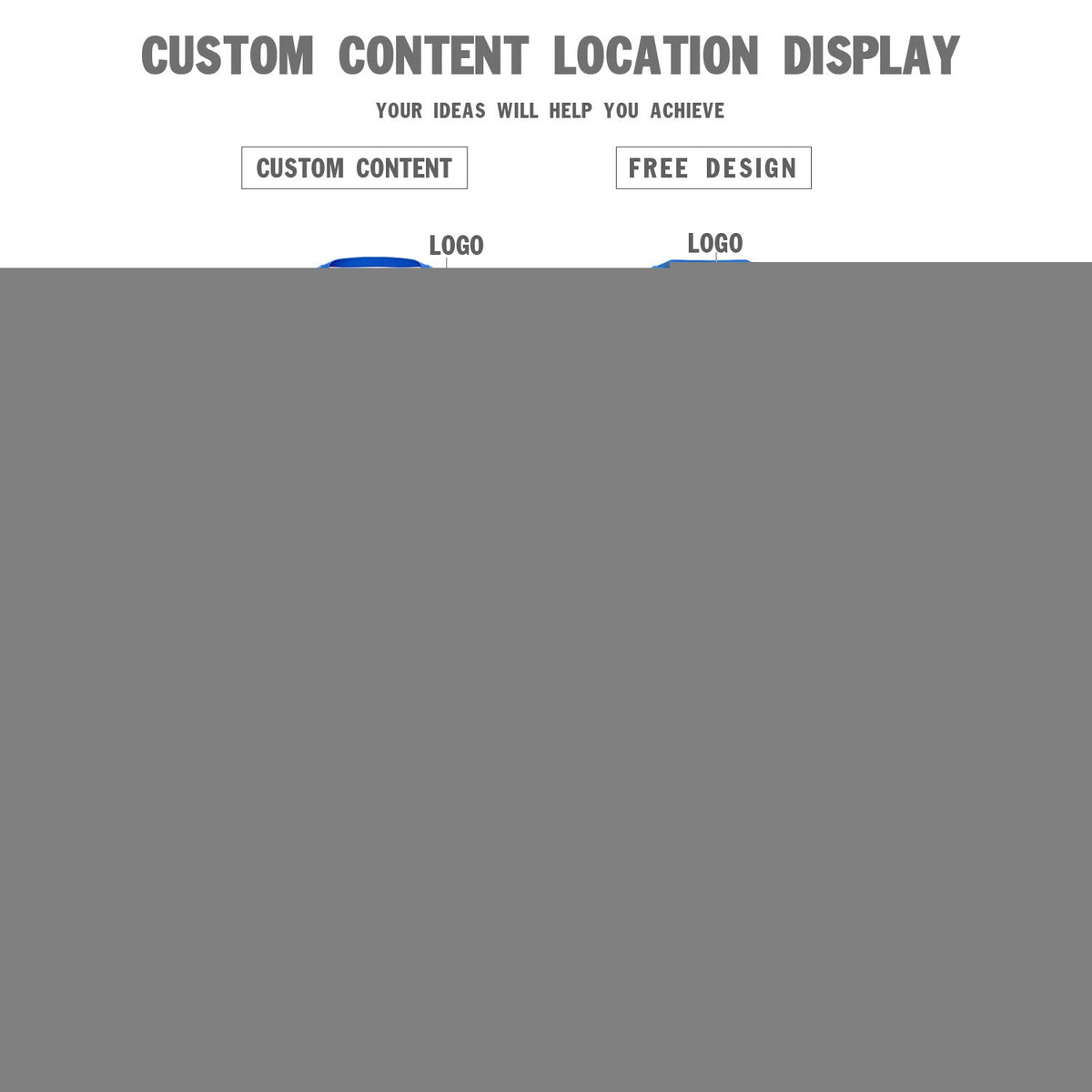 Custom Royal Classic Graffiti Pattern Sportswear Soccer Tops/Sets Jersey