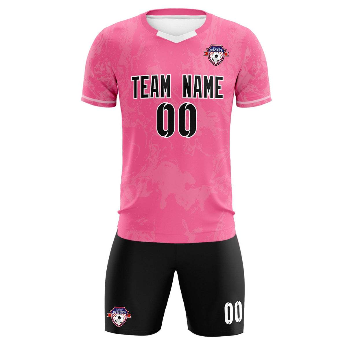 Custom Pink Classic Graffiti Pattern Sportswear Soccer Tops/Sets Jersey