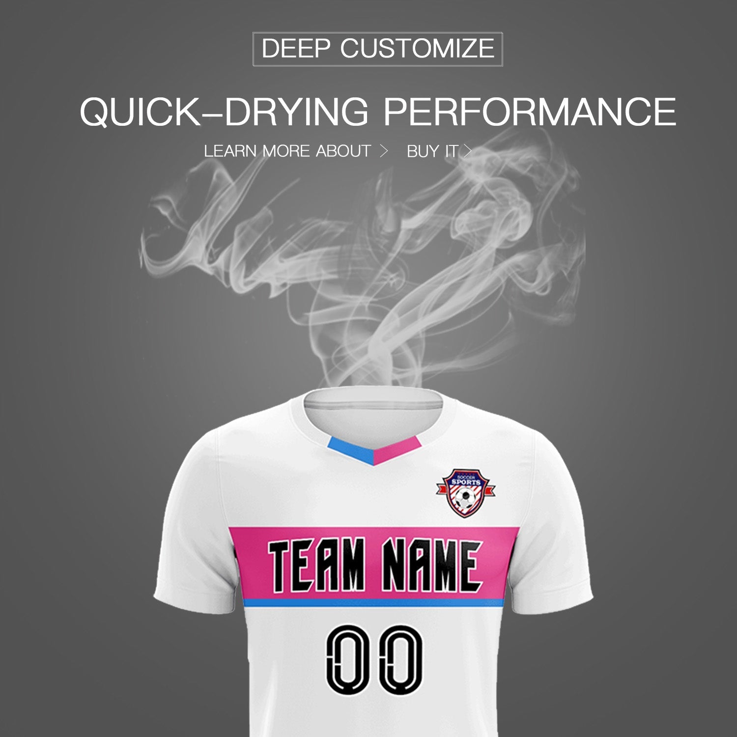 Custom White Classic Sports Sets Soccer Shirt Jersey