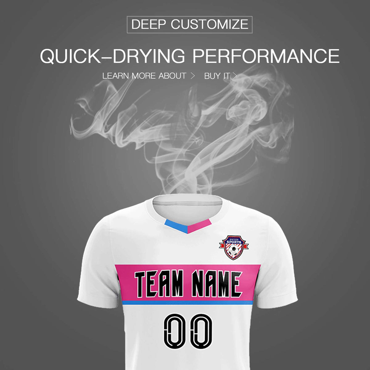 Custom White Classic Sports Sets Soccer Shirt Jersey