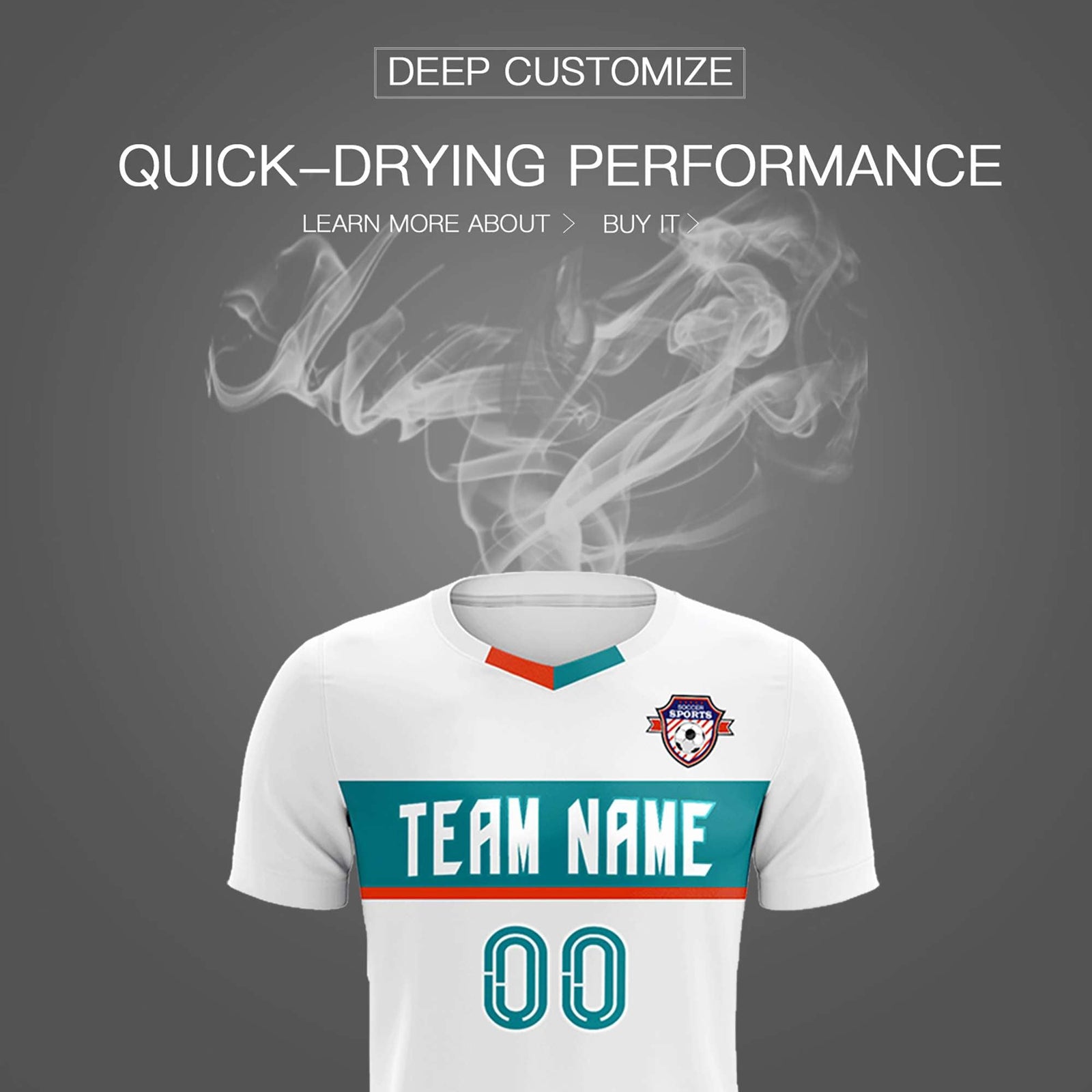 Custom White Classic Sports Sets Soccer Shirt Jersey