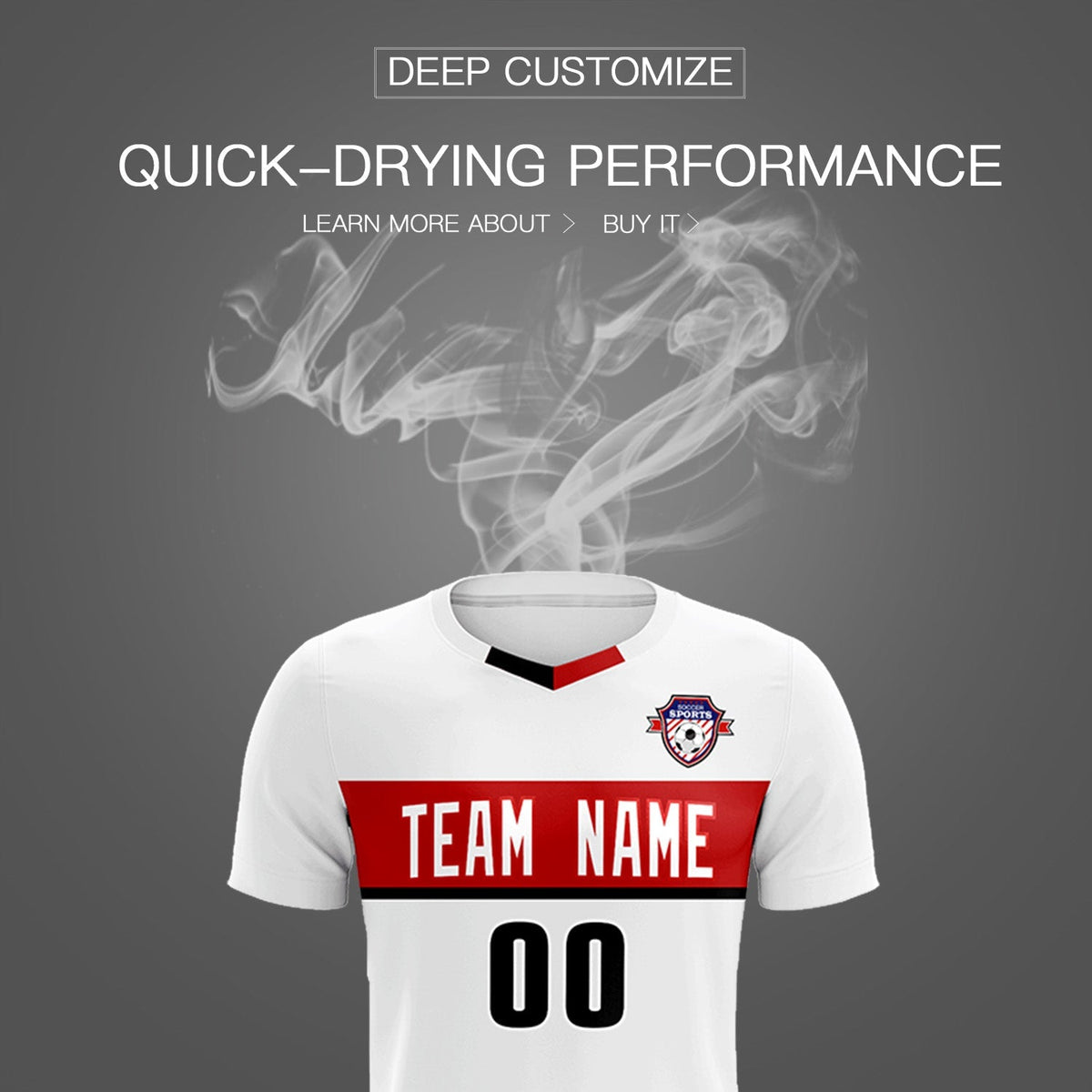 Custom White Classic Sports Sets Soccer Shirt Jersey