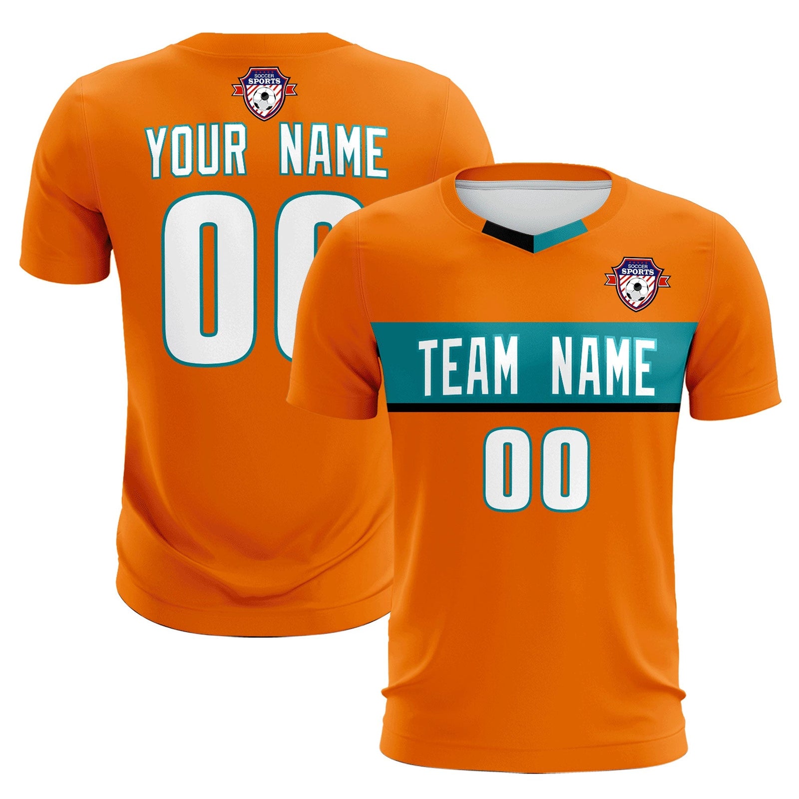 Custom Orange Classic Sports Sets Soccer Shirt Jersey