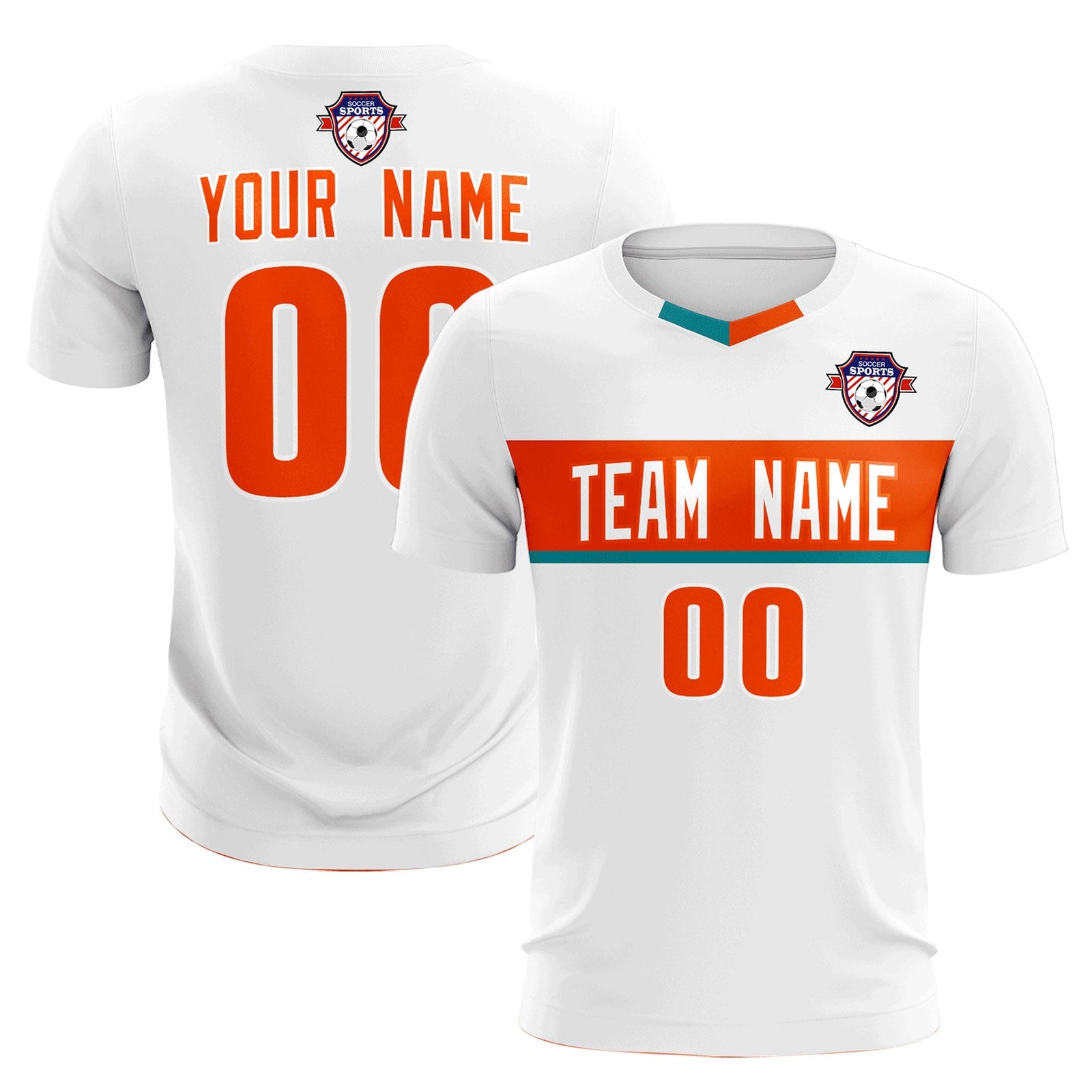 Custom White Classic Sports Sets Soccer Shirt Jersey