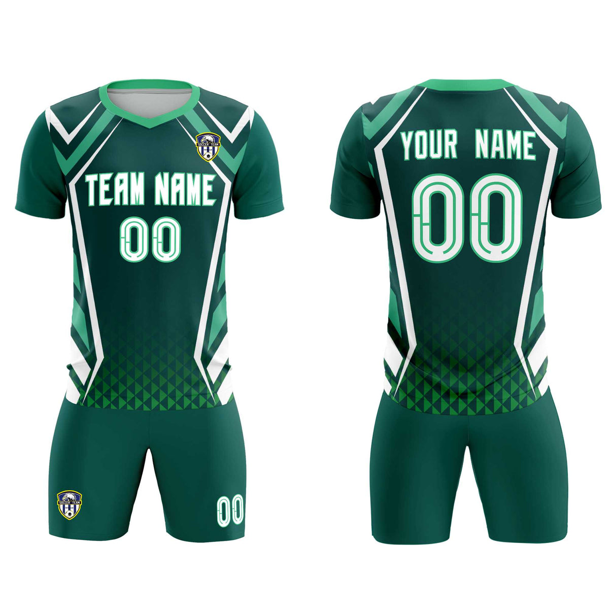 Custom Aqua Abstract Breathable Soccer Tops/Sets Jersey