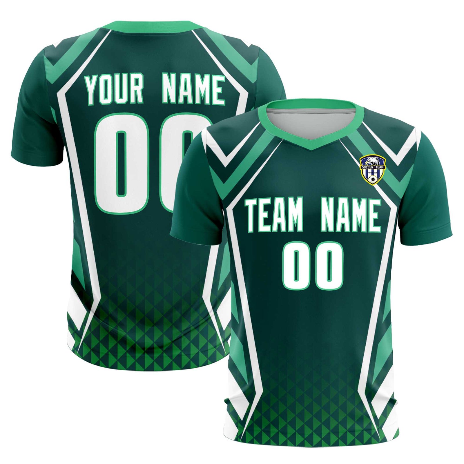 Custom Aqua Abstract Breathable Soccer Tops/Sets Jersey