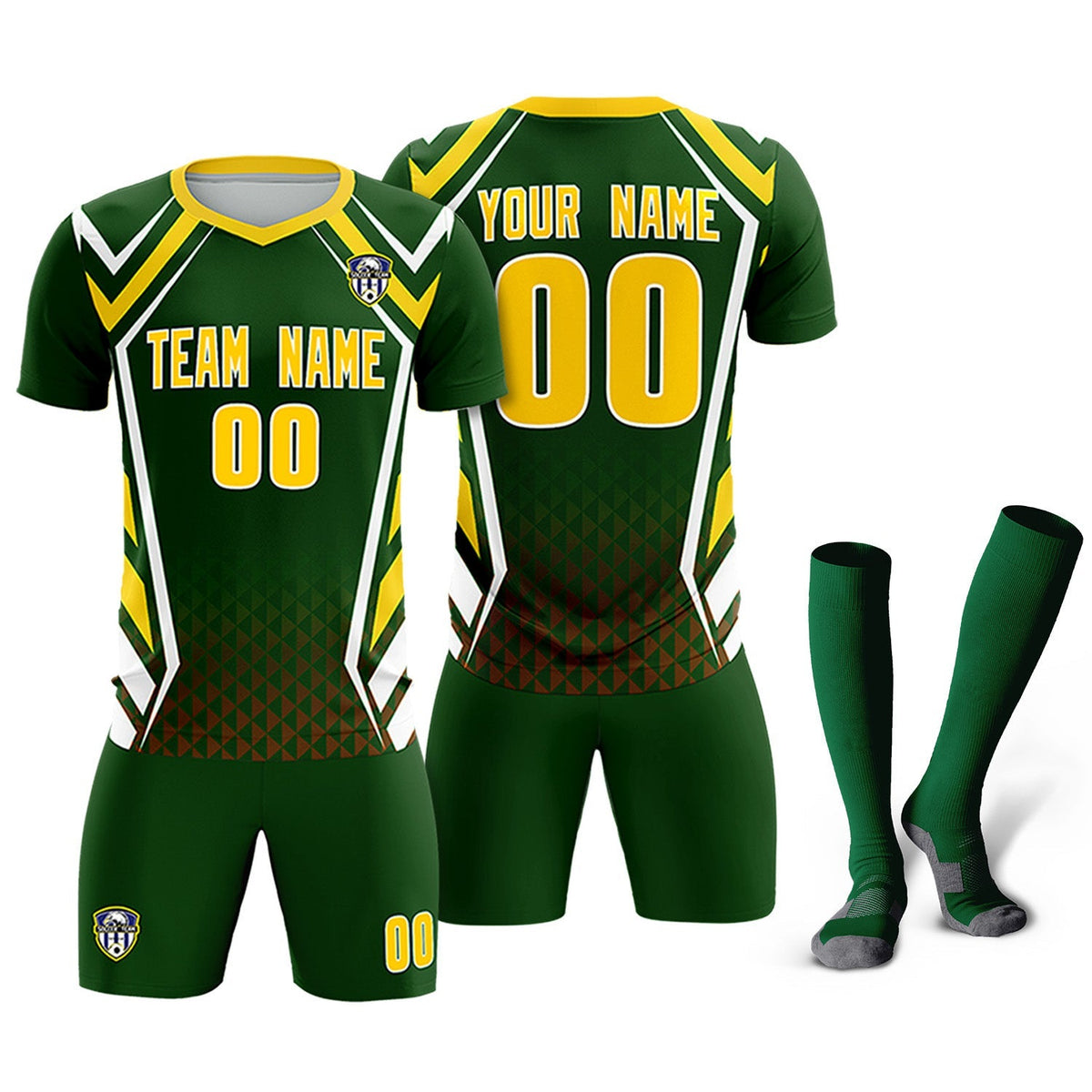 Custom Midnight Green Abstract Breathable Soccer Tops/Sets Jersey