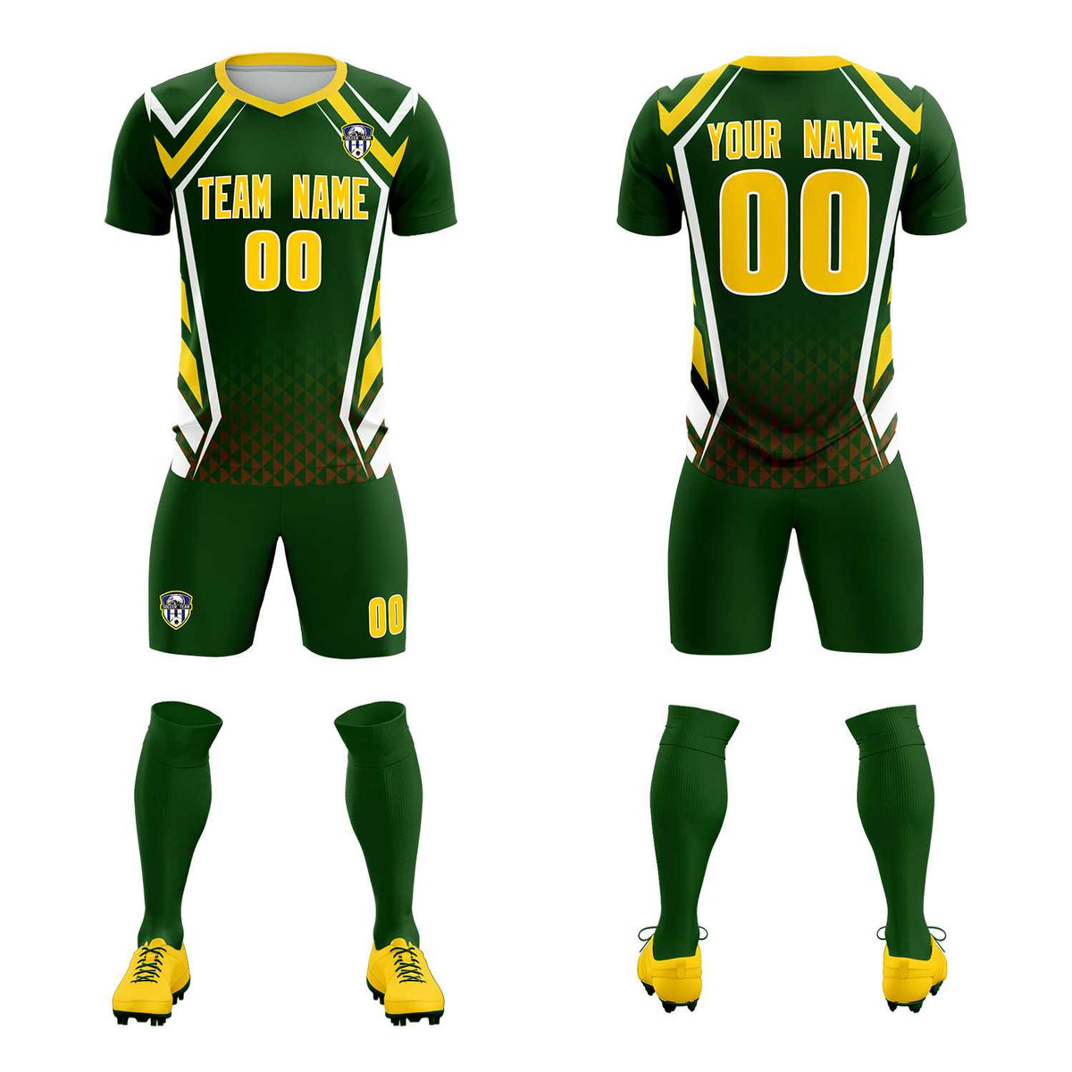 Custom Midnight Green Abstract Breathable Soccer Tops/Sets Jersey