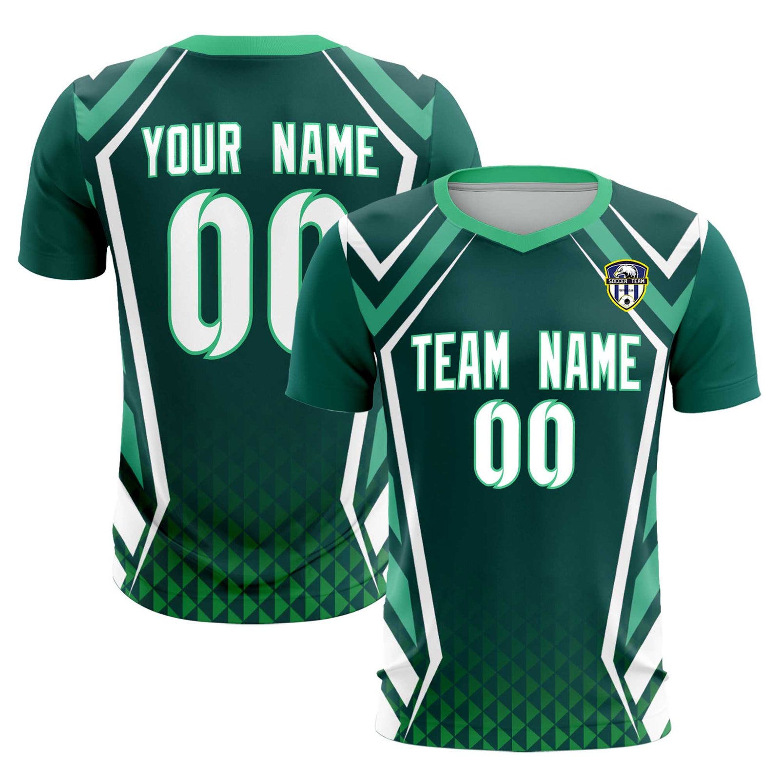 Custom Aqua Abstract Breathable Soccer Tops/Sets Jersey