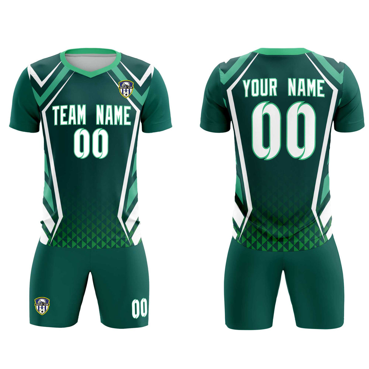 Custom Aqua Abstract Breathable Soccer Tops/Sets Jersey