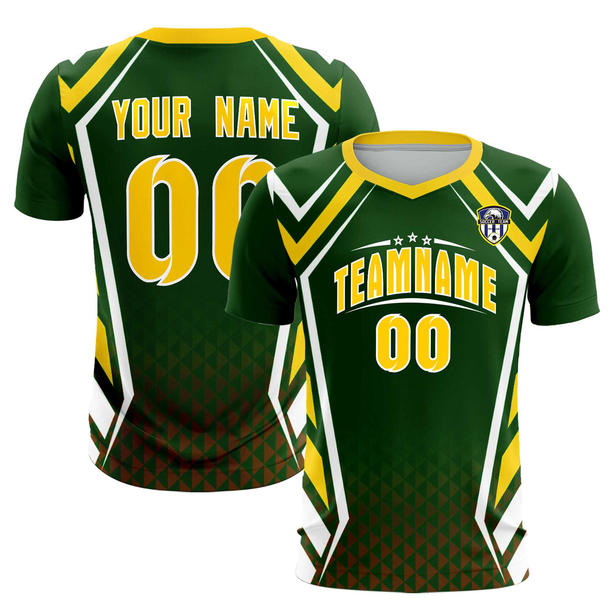 Custom Midnight Green Abstract Breathable Soccer Tops/Sets Jersey
