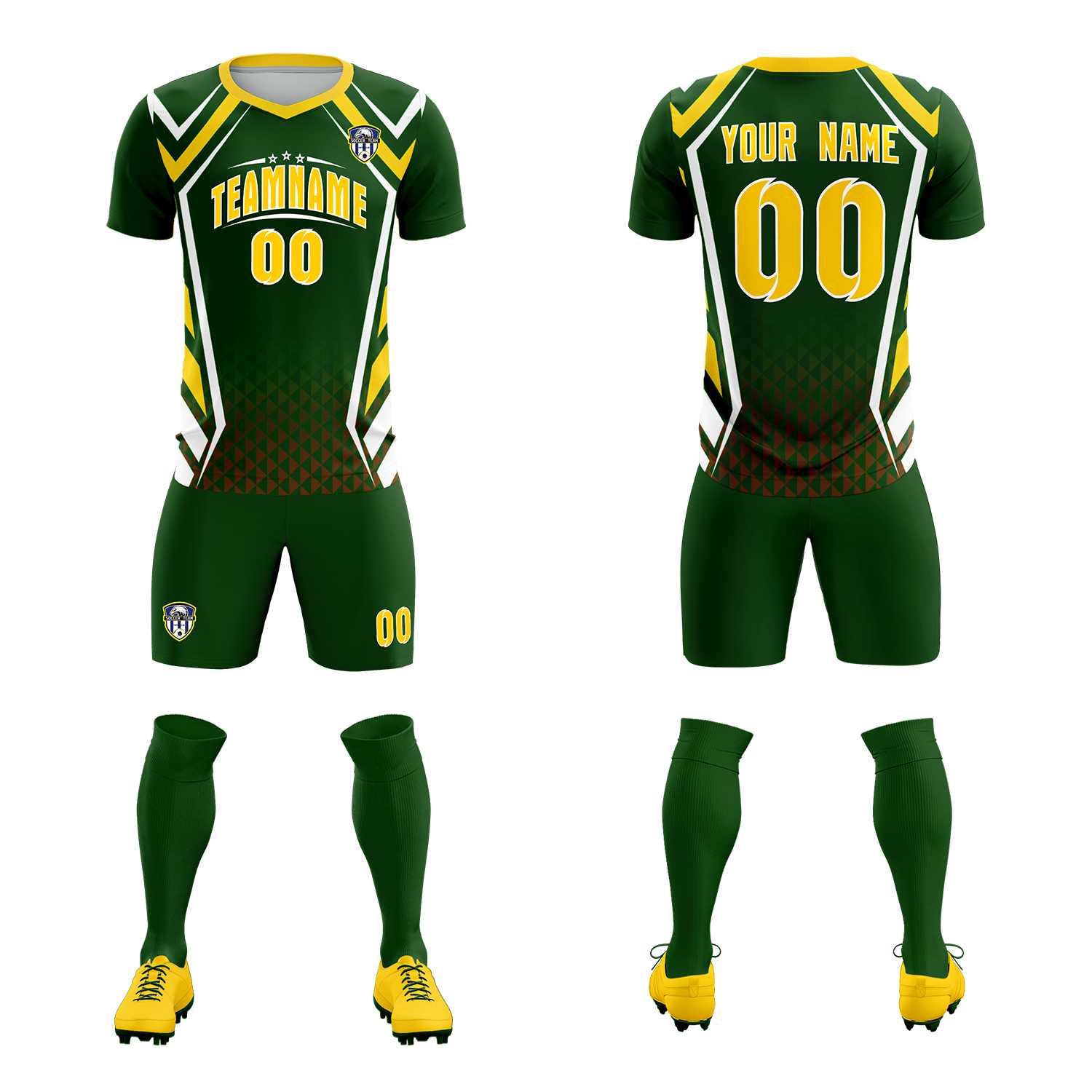 Custom Midnight Green Abstract Breathable Soccer Tops/Sets Jersey