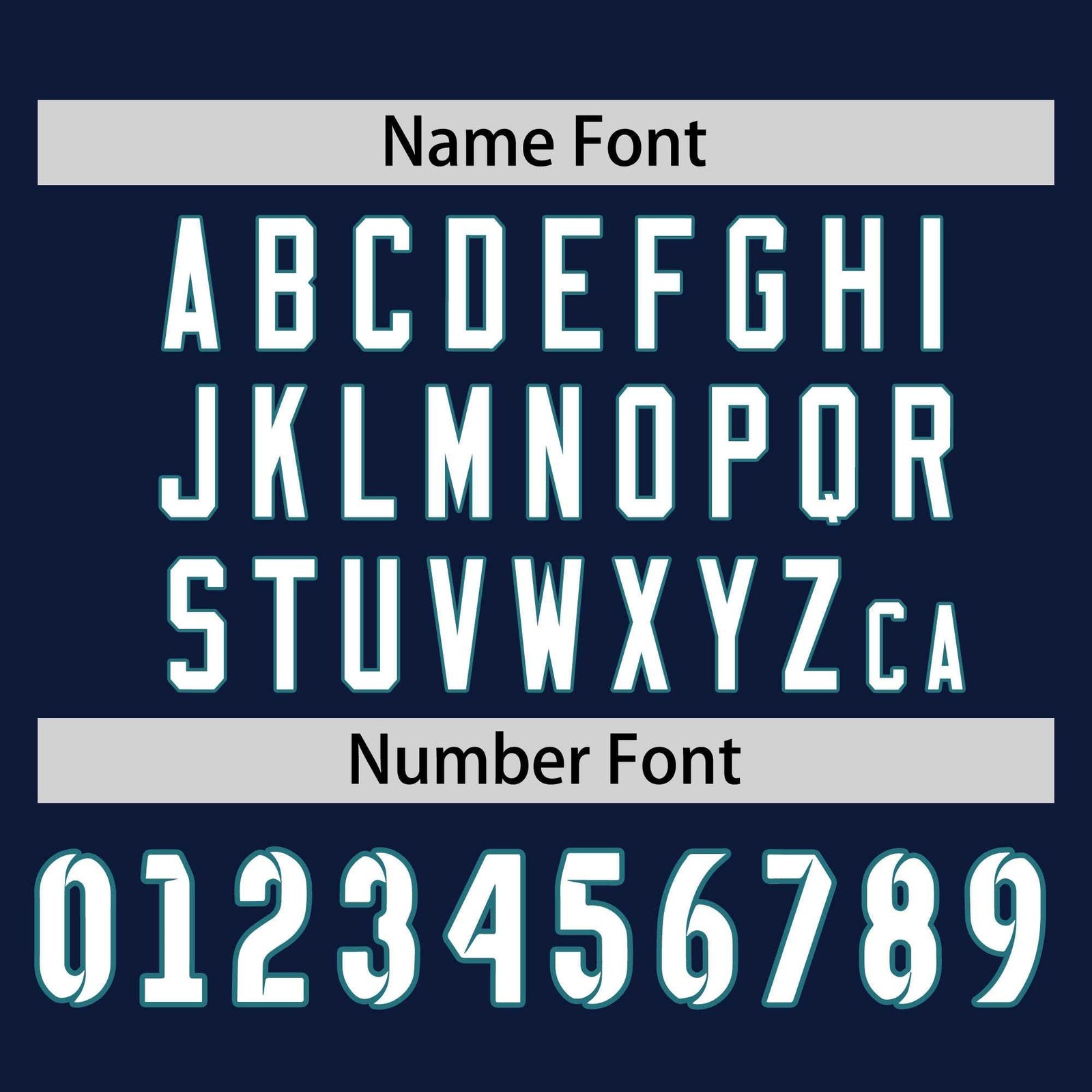 Custom Navy Aqua Crew Neck Split Design Long Sleeve Performance T-Shirt