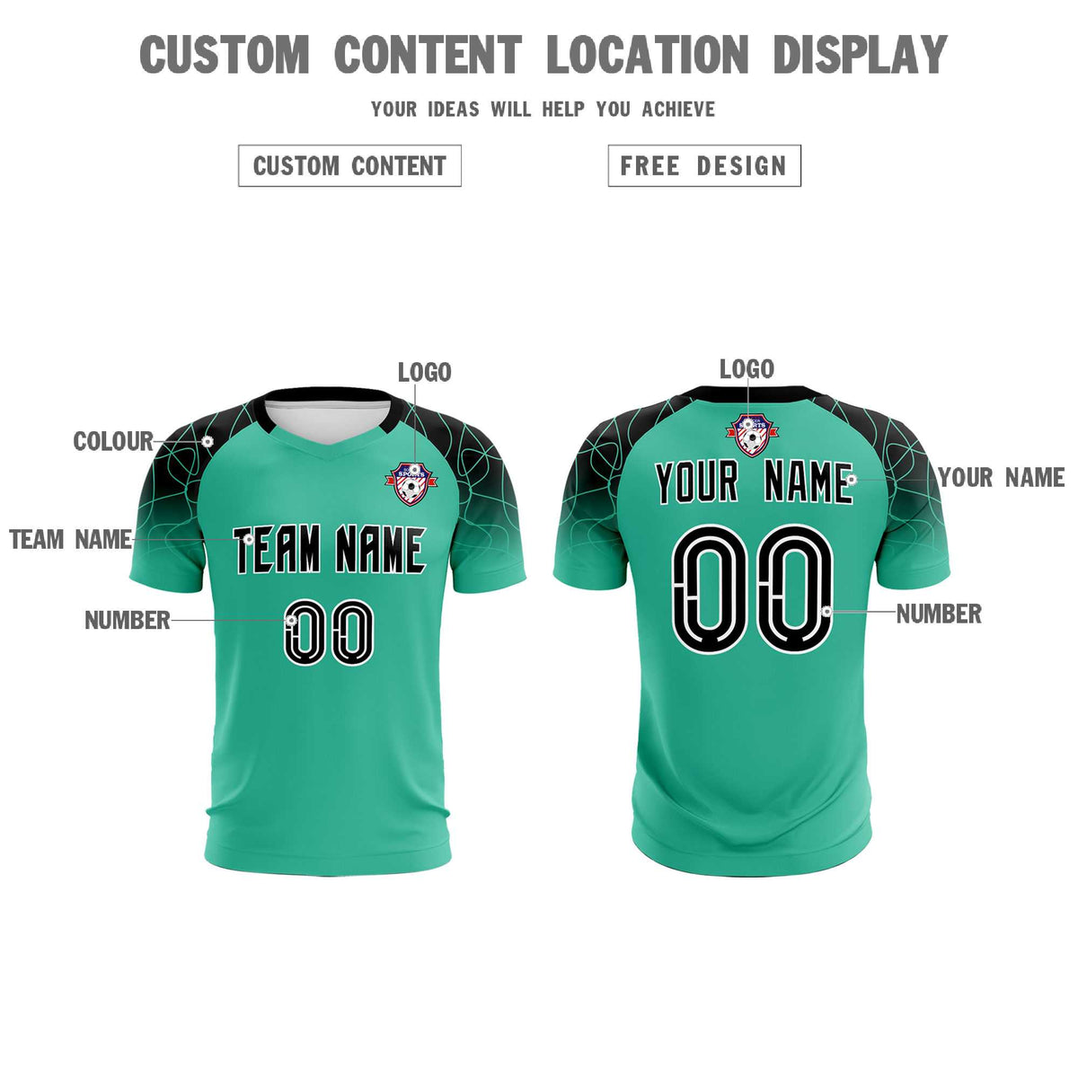 Custom Green Classic Soccer Training Sets Jersey For Adults/Kids