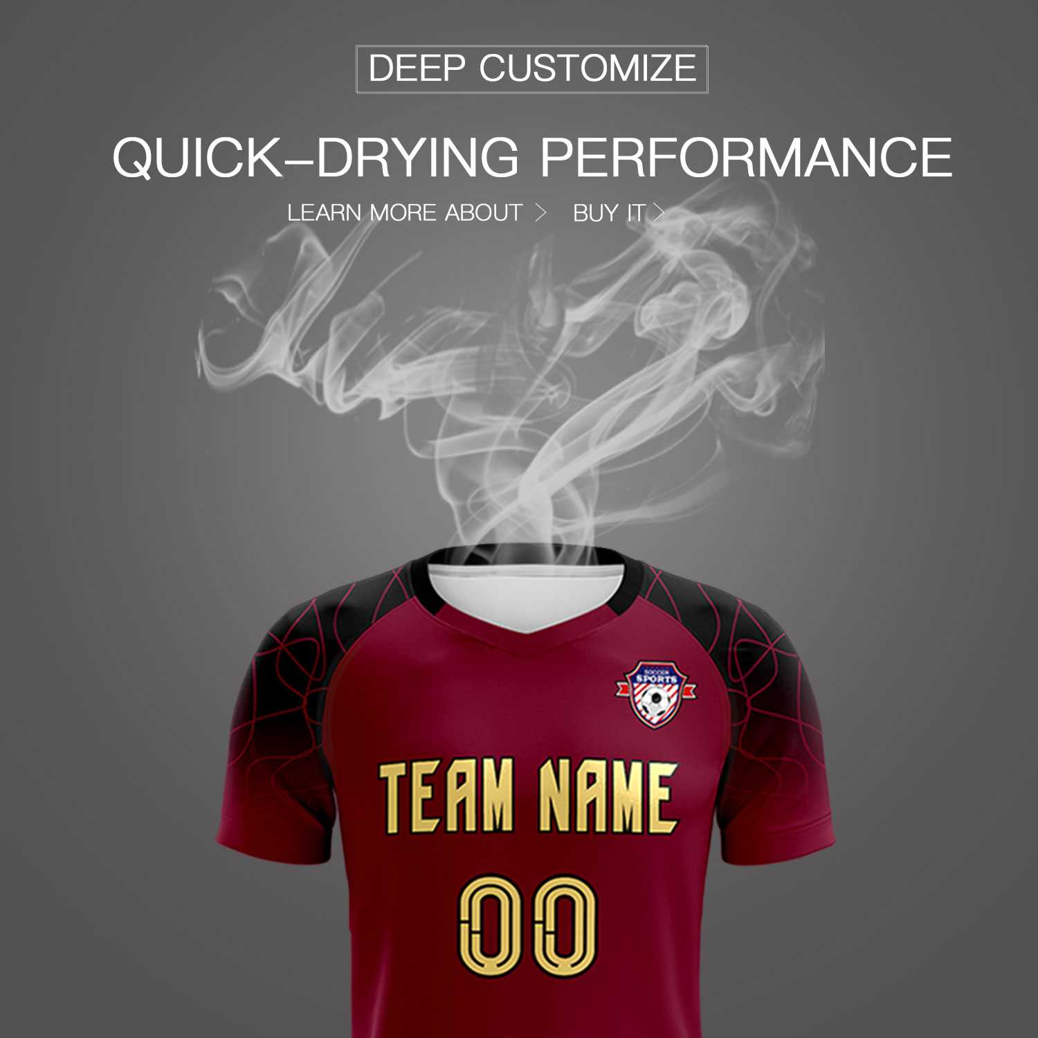 Custom Crimson Classic Soccer Training Sets Jersey For Adults/Kids