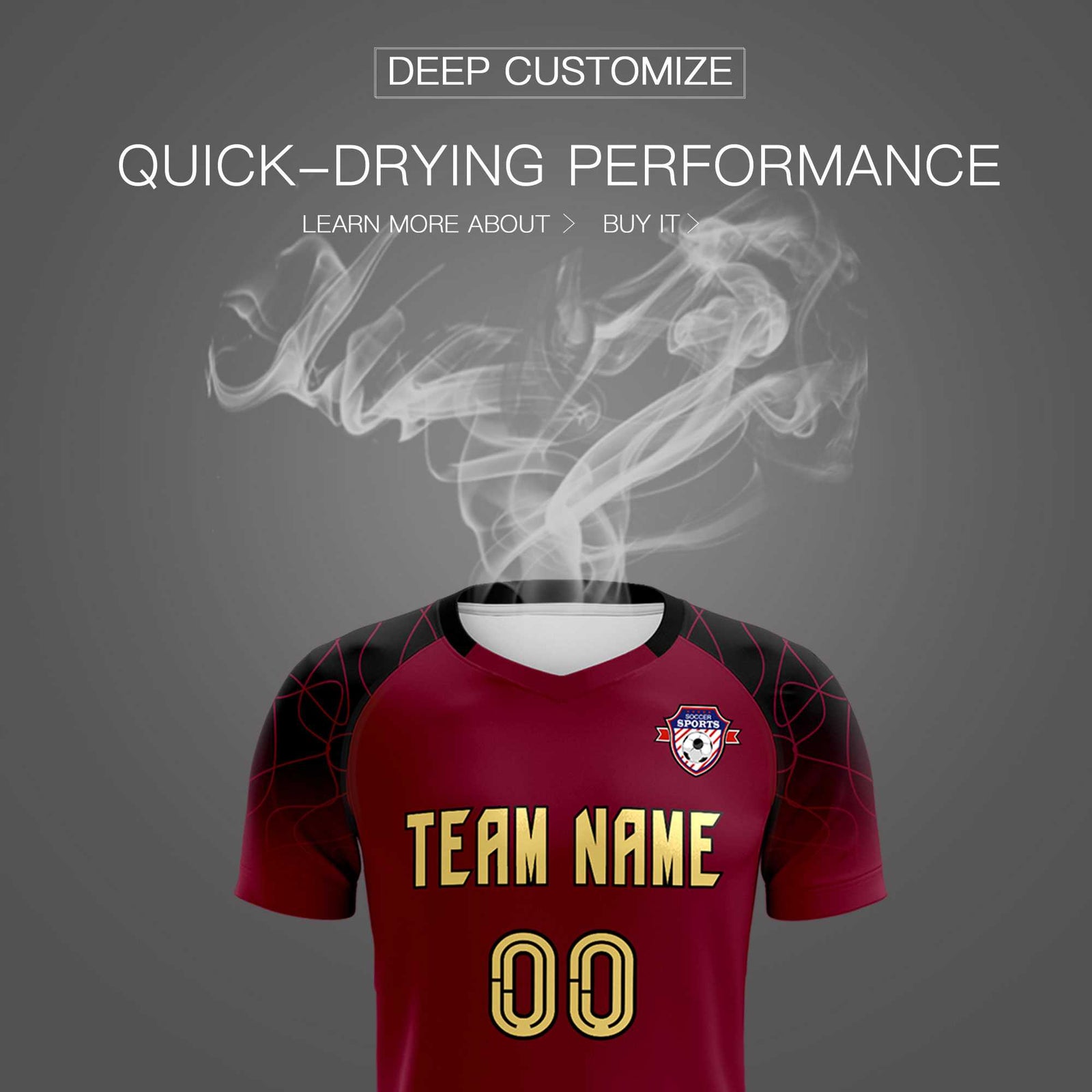 Custom Crimson Classic Soccer Training Sets Jersey For Adults/Kids