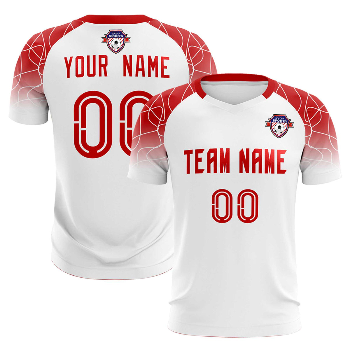 Custom White Classic Soccer Training Sets Jersey For Adults/Kids