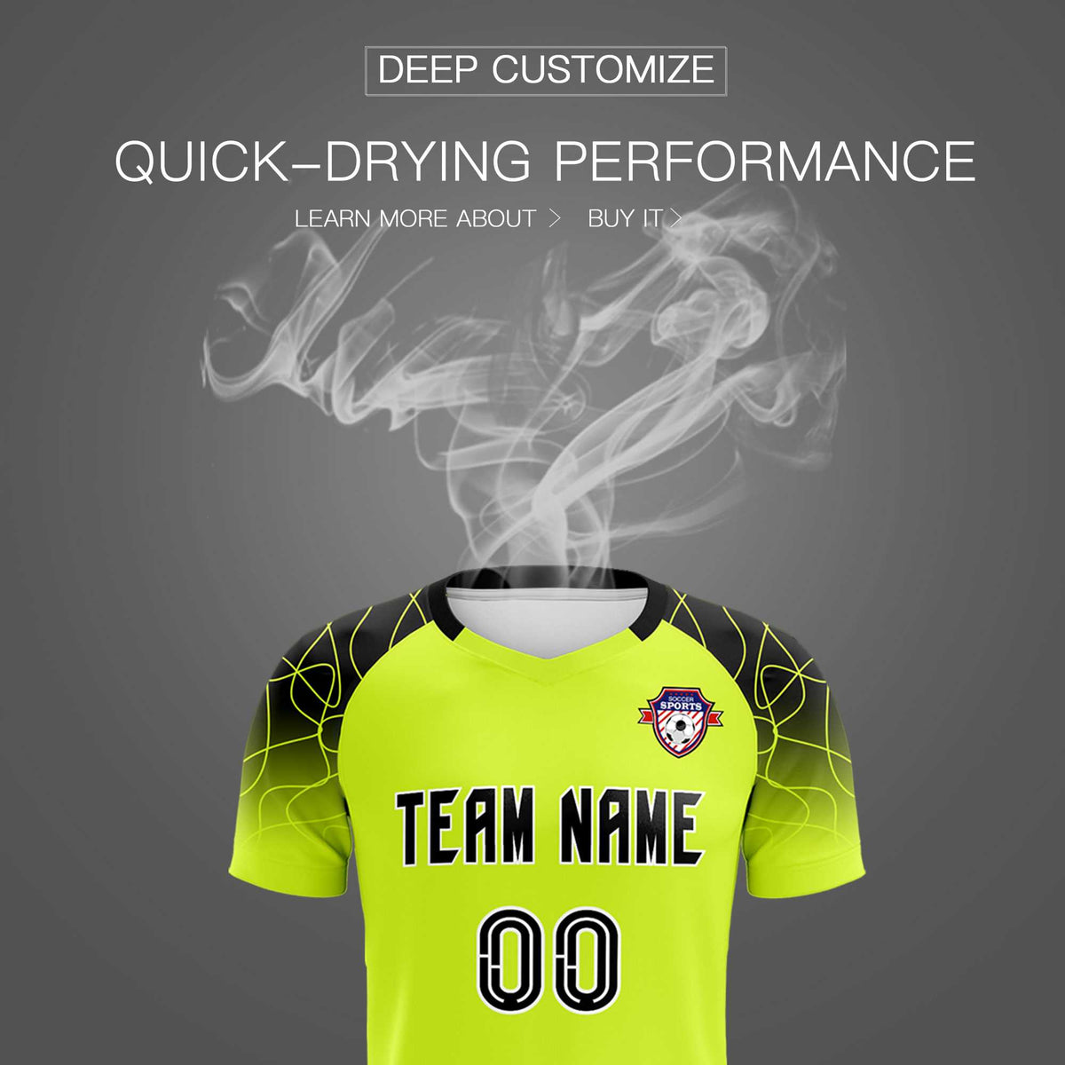 Custom Neon Green Classic Soccer Training Sets Jersey For Adults/Kids