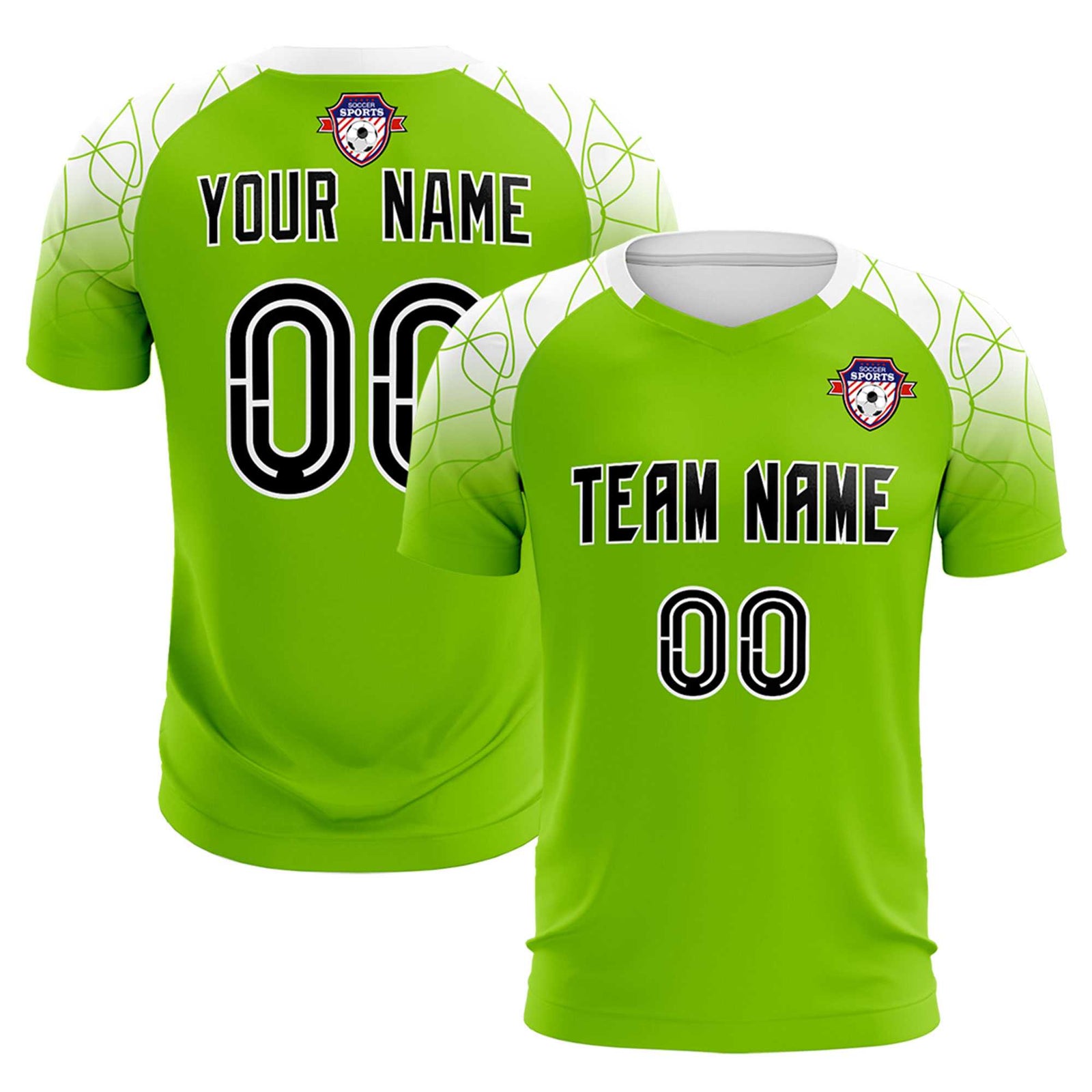 Custom Green Classic Soccer Training Sets Jersey For Adults/Kids
